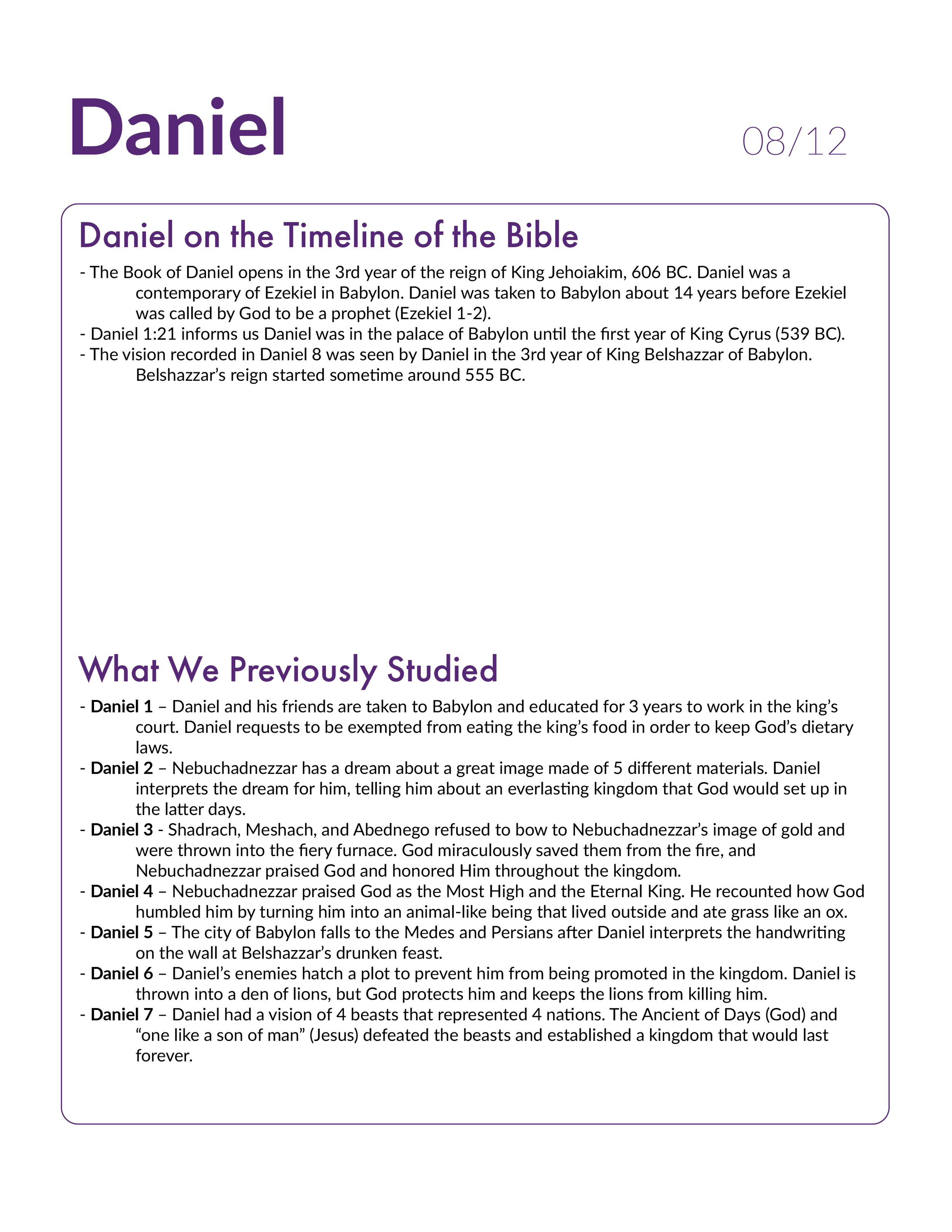 Daniel 8 - Bible Study, Explanation, and Application