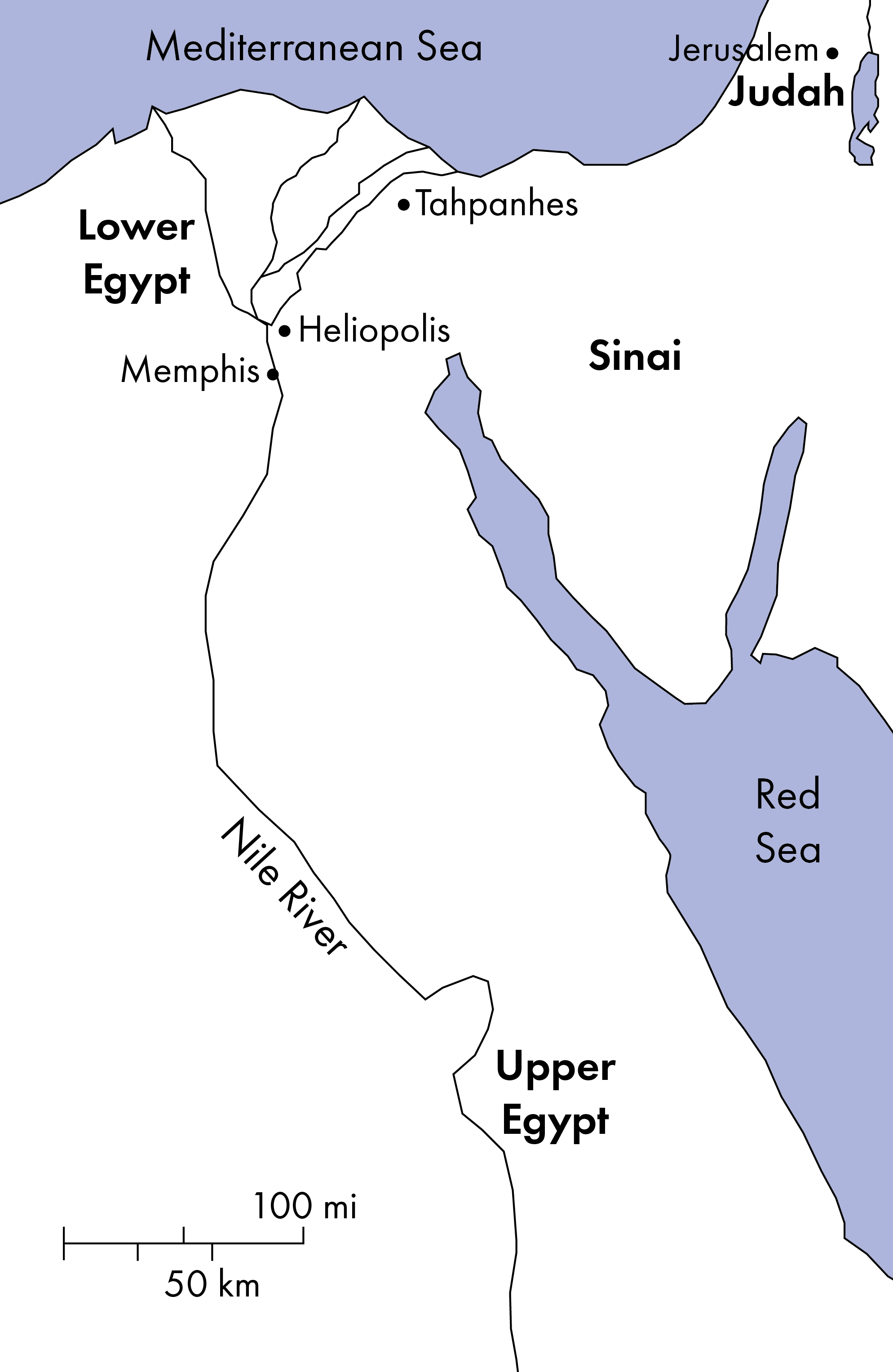 Jeremiah Map - Chapter 43