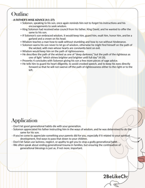 Proverbs 4 Summary - 5 Minute Bible Study — 2BeLikeChrist