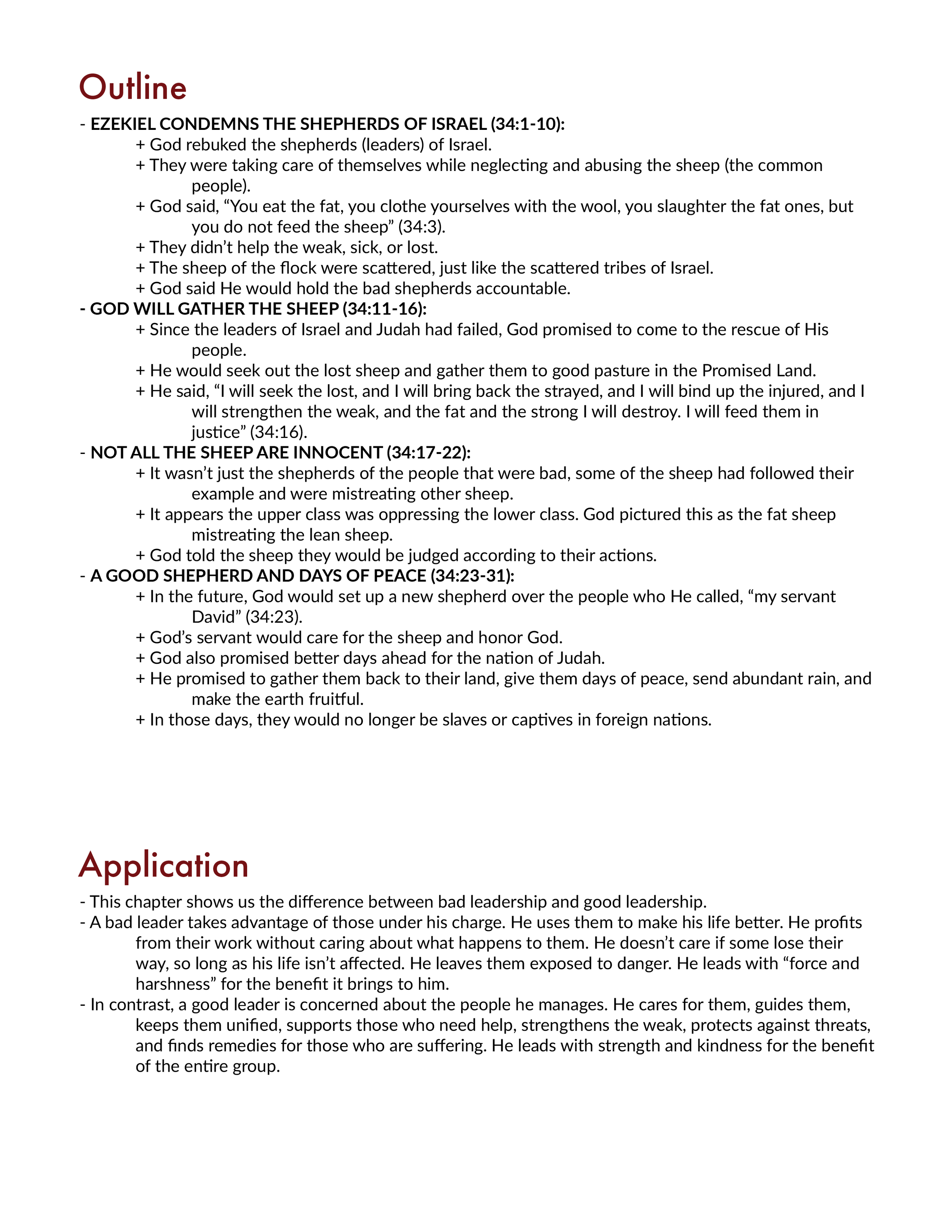 Ezekiel 34 Summary and Explained