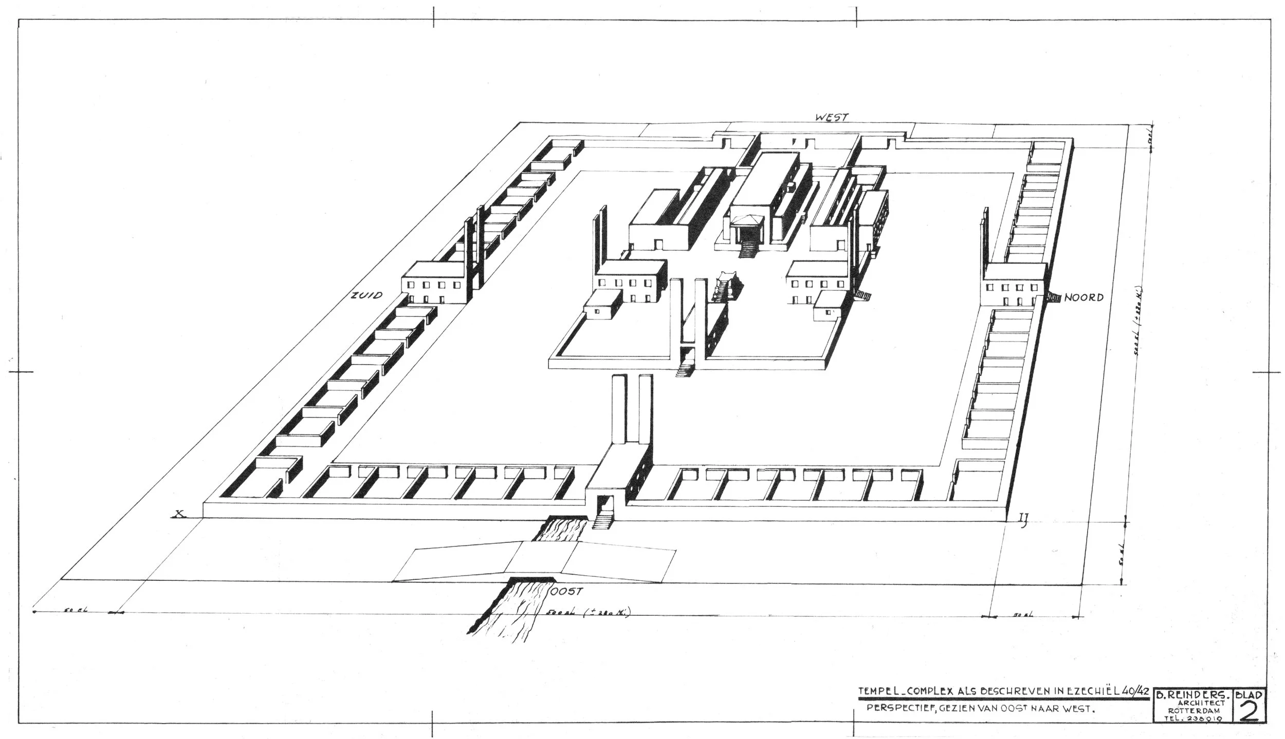 Ezekiel 40 temple diagram