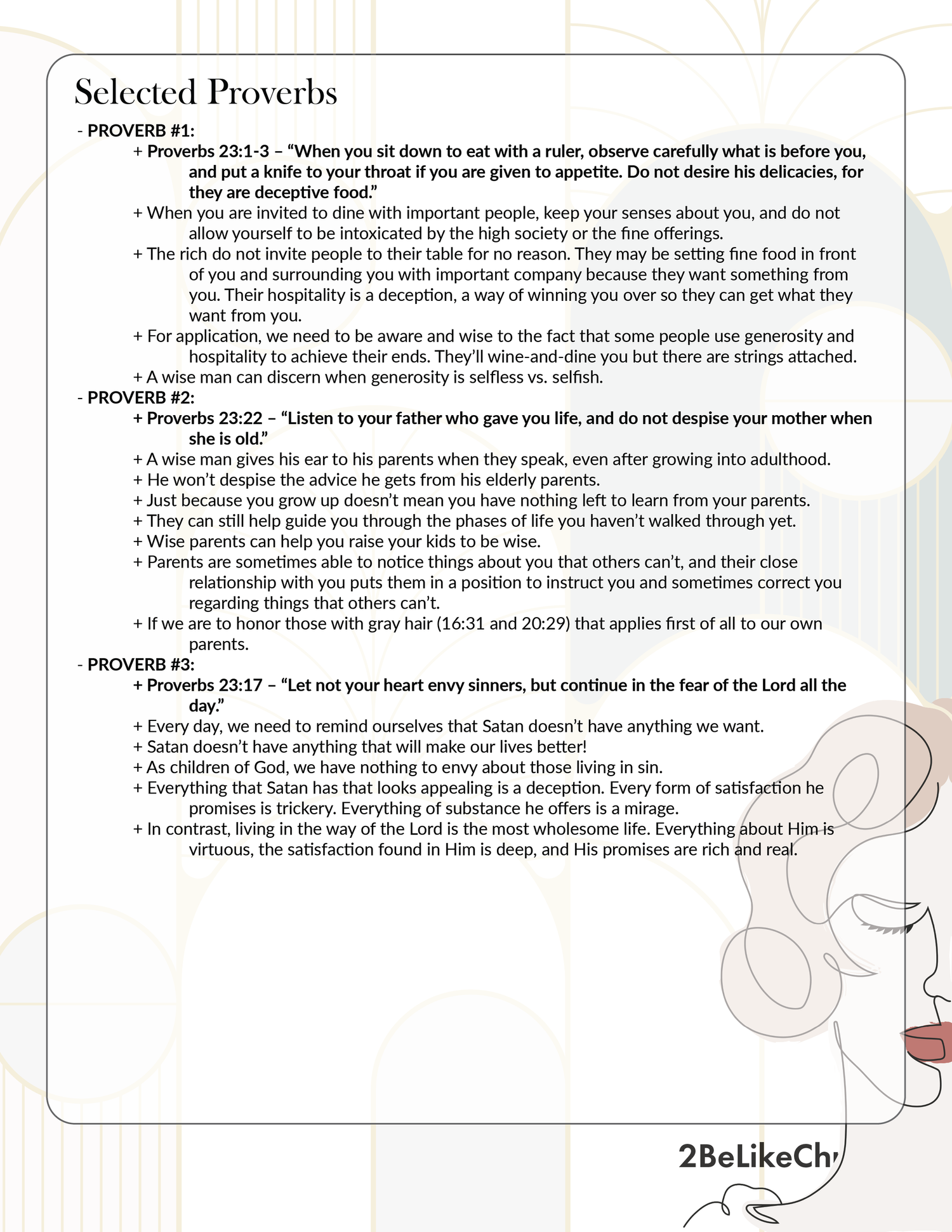 Proverbs 23 Summary Proverbs 23 Summary