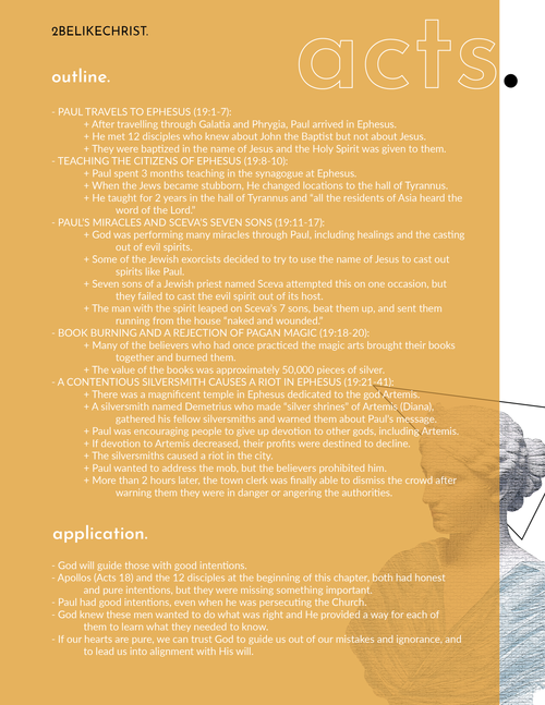 Acts 19 Summary Acts 19 Summary