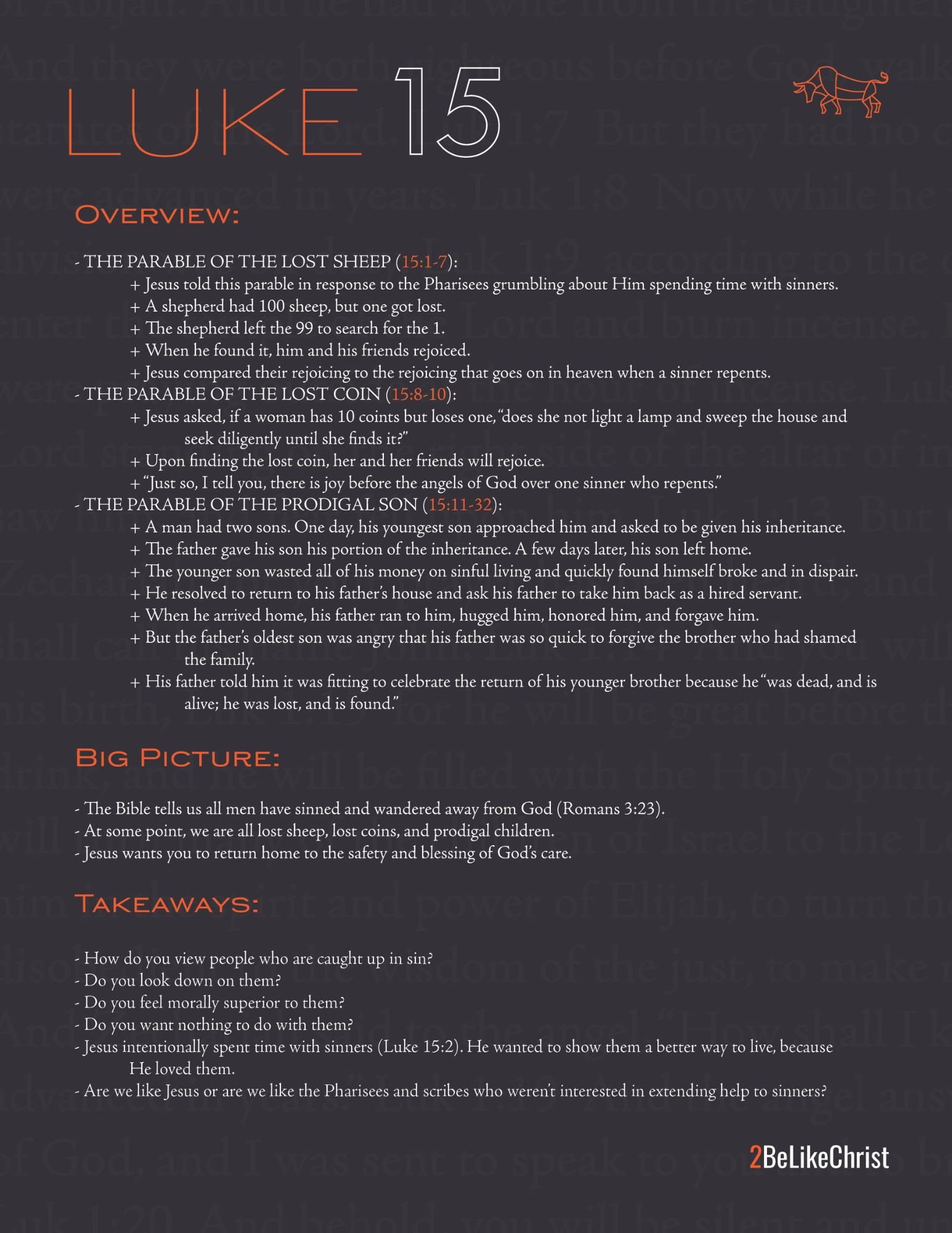 Luke 15 Summary 5 Minute Study 2BeLikeChrist luke-15-summary-5-minute-study-2belikechrist