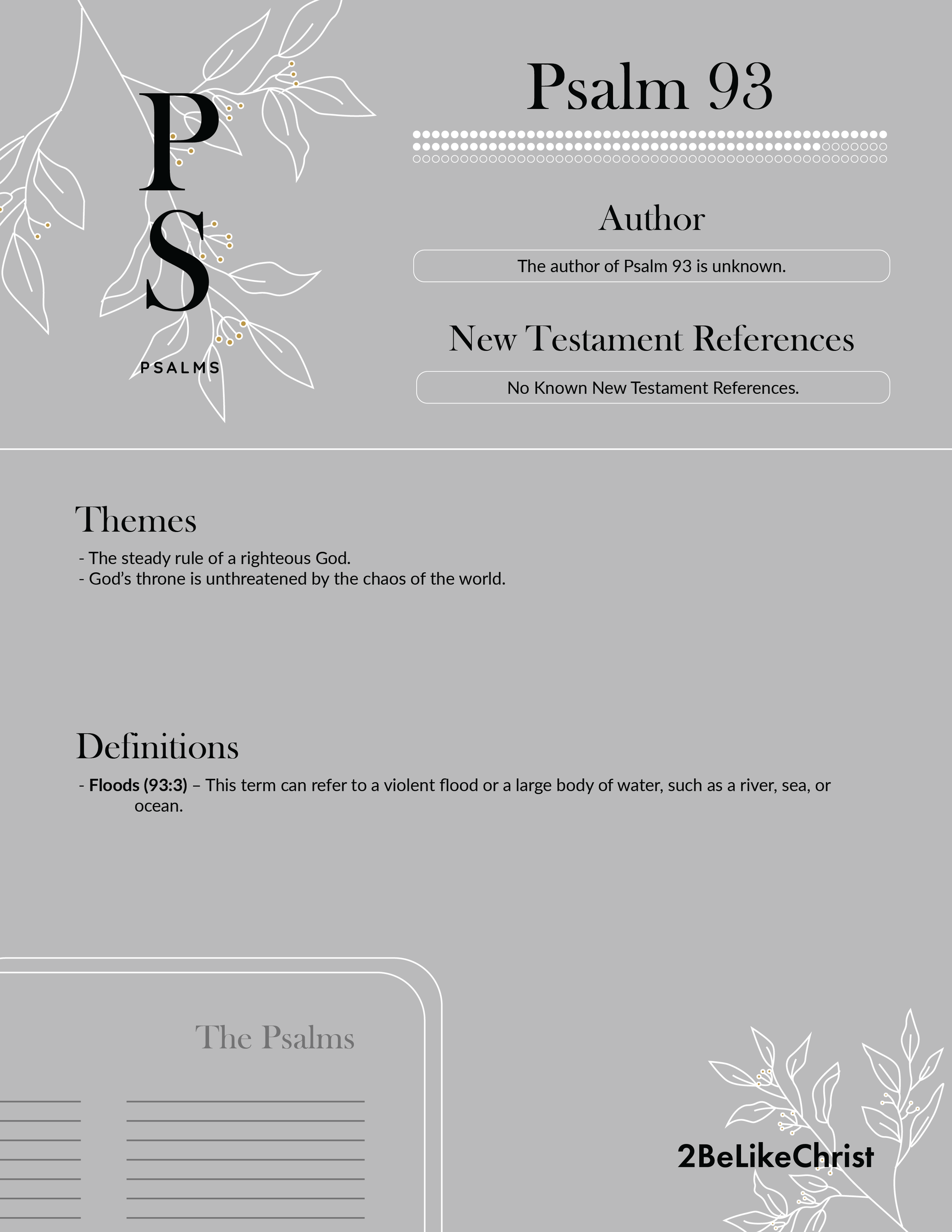 Psalm 93 Summary Psalm 93 Summary