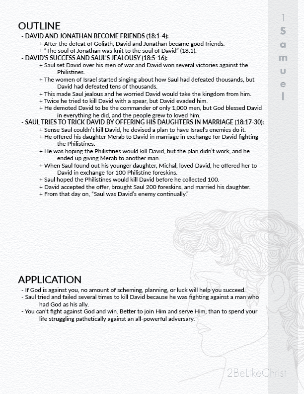 1 SAMUEL 1 8 SUMMARY visual data 7