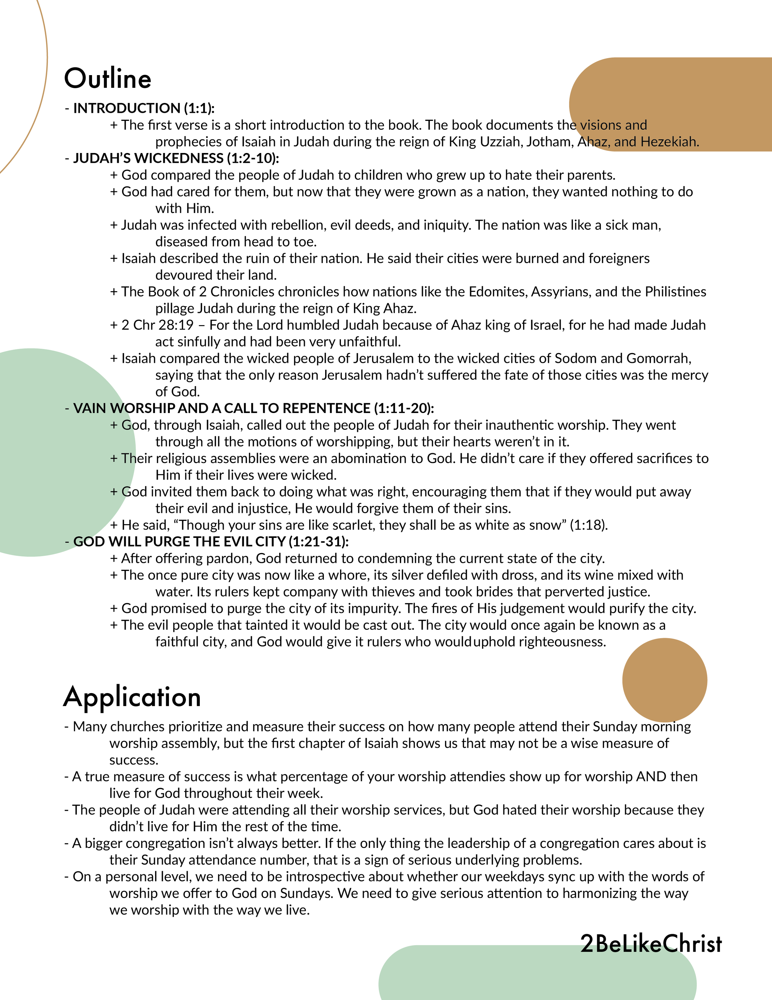 Isaiah 1 - Bible Study in 5 Minutes — 2BeLikeChrist