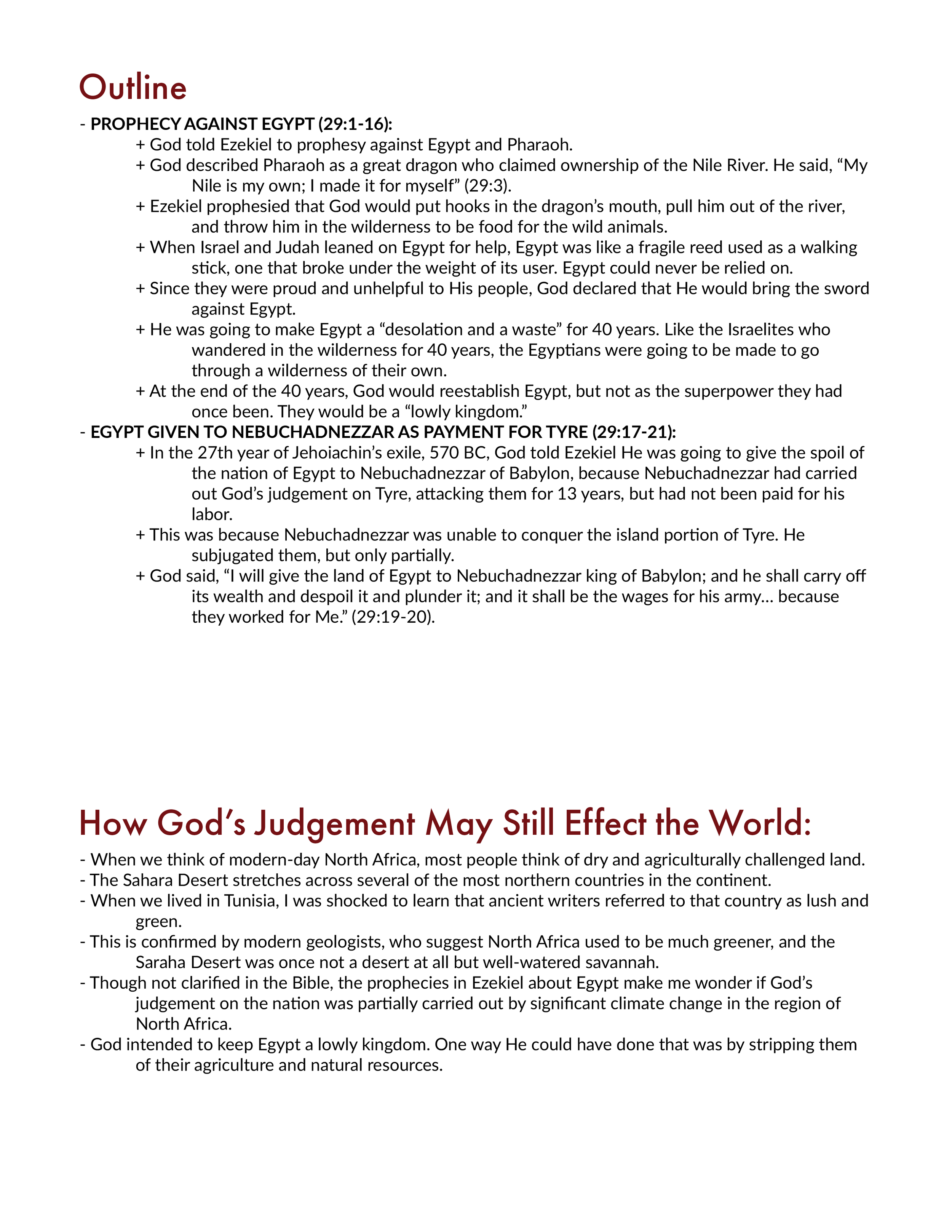 Ezekiel 29 Summary and Explanation