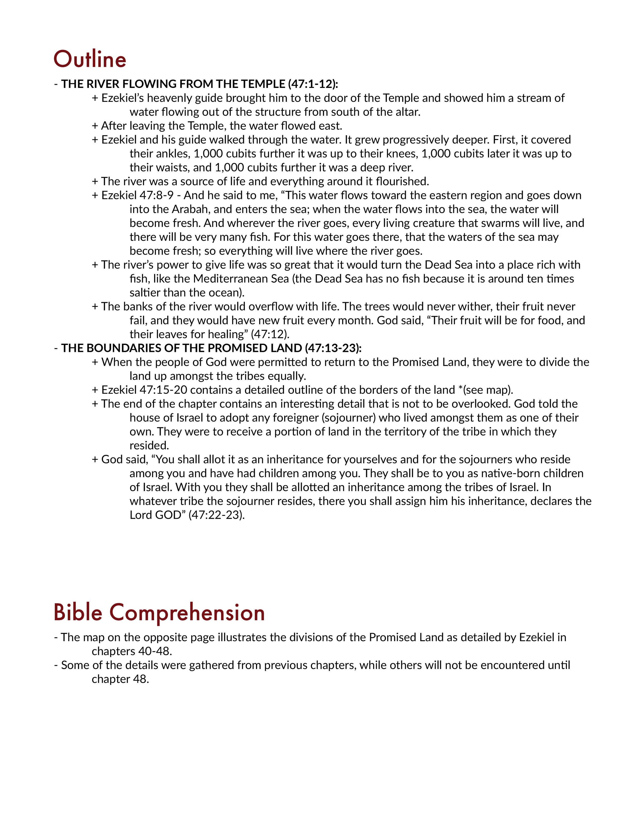 Ezekiel 47 Summary and Explanation