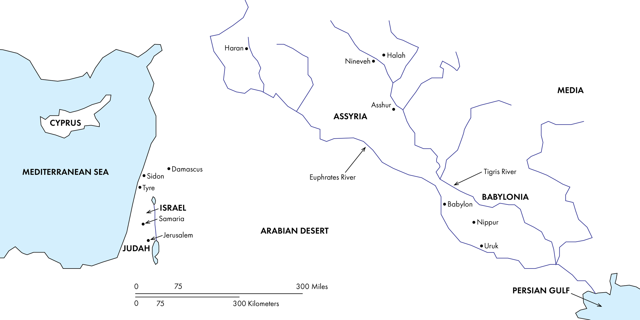Ezekiel Map - Chapter 1