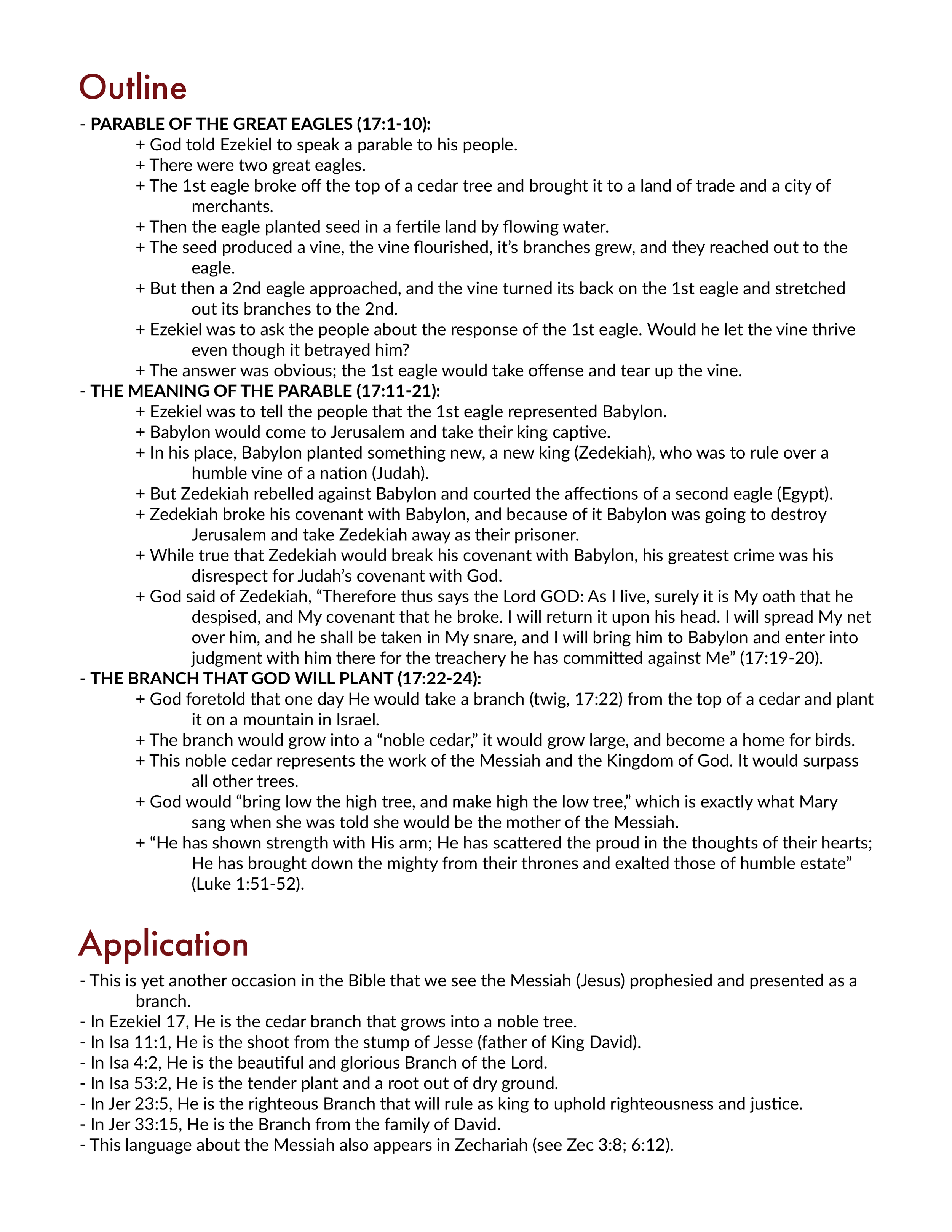 Ezekiel 17 Bible Study and Summary