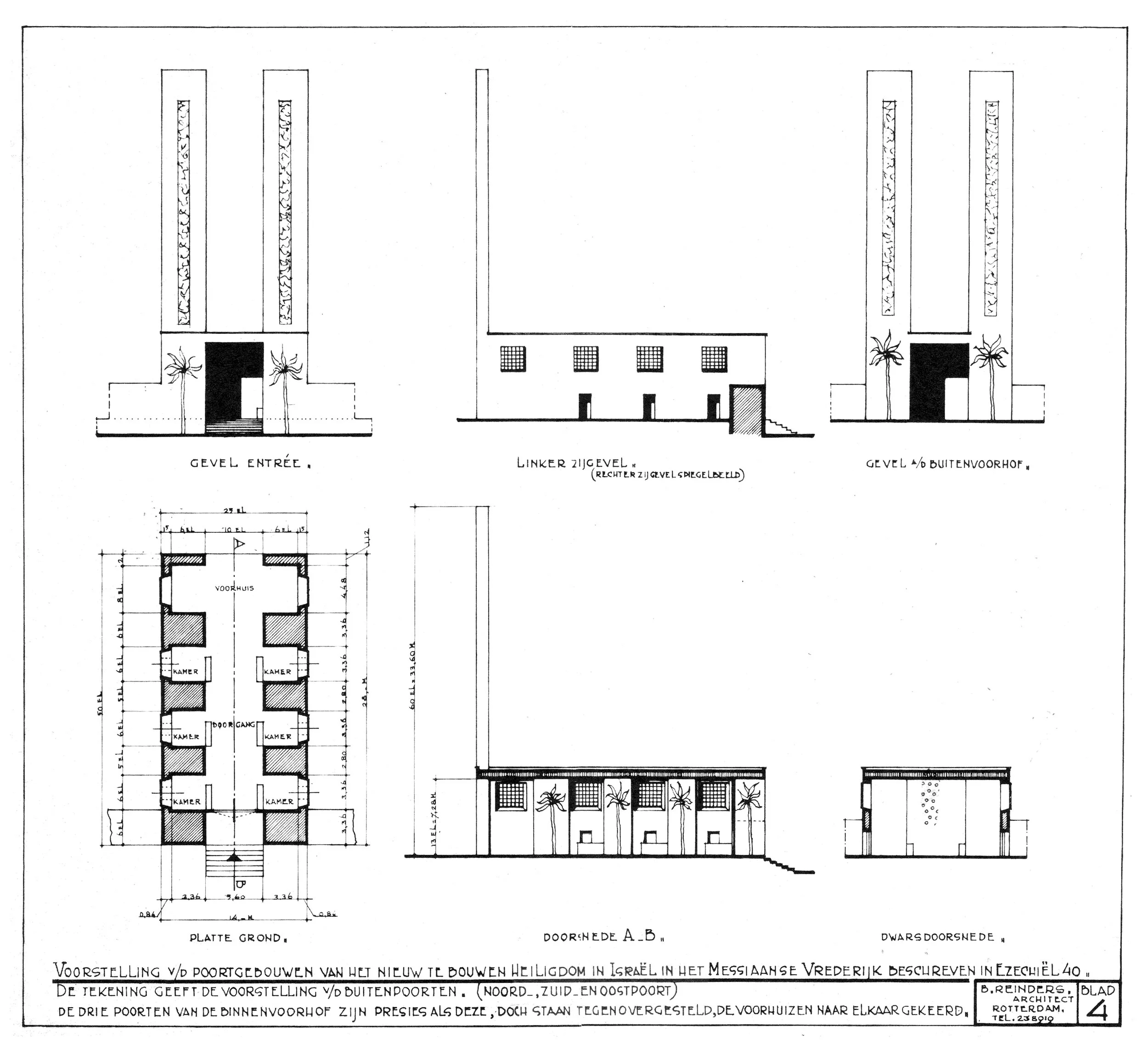 Ezekiel 40-42 Temple drawing