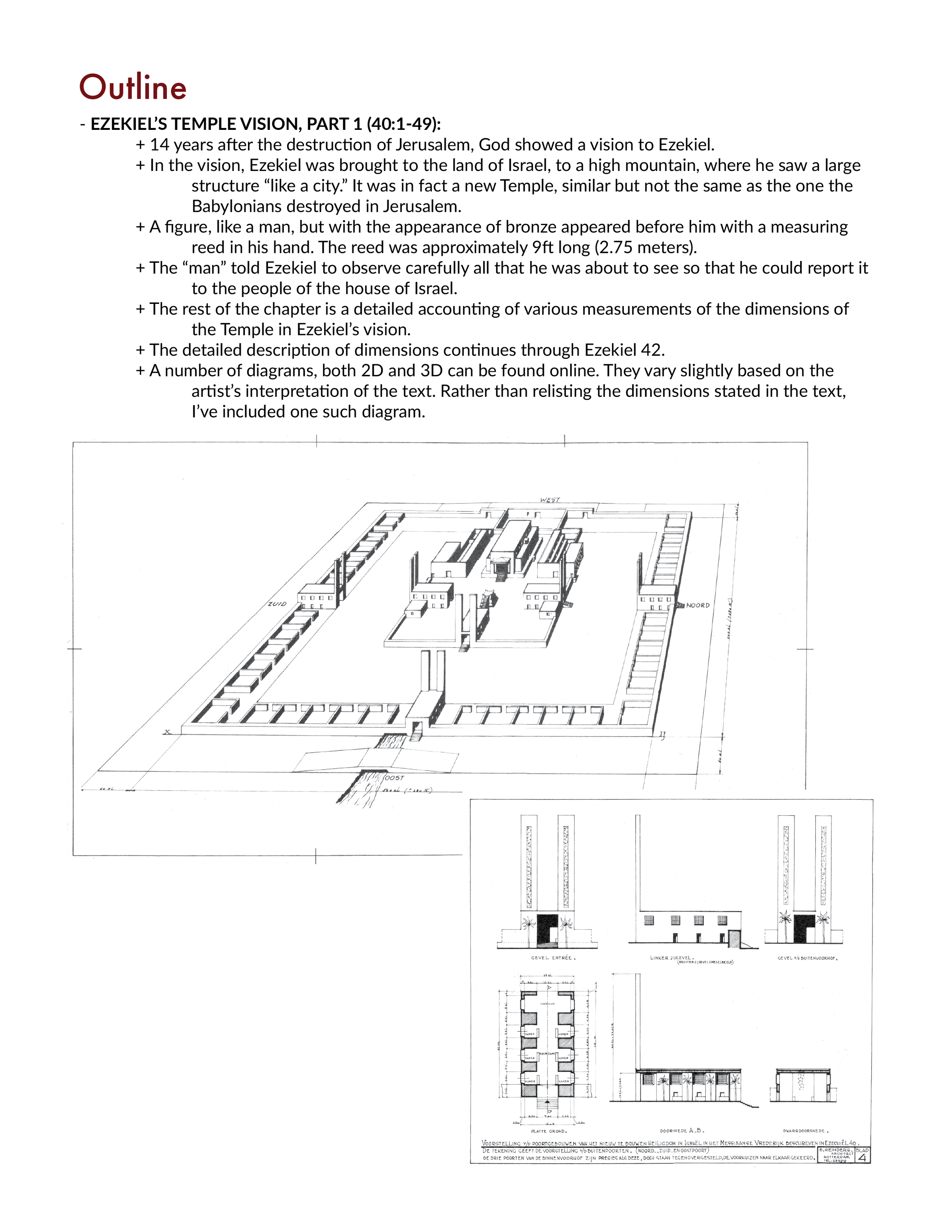Ezekiel 40 Explanation and Summary