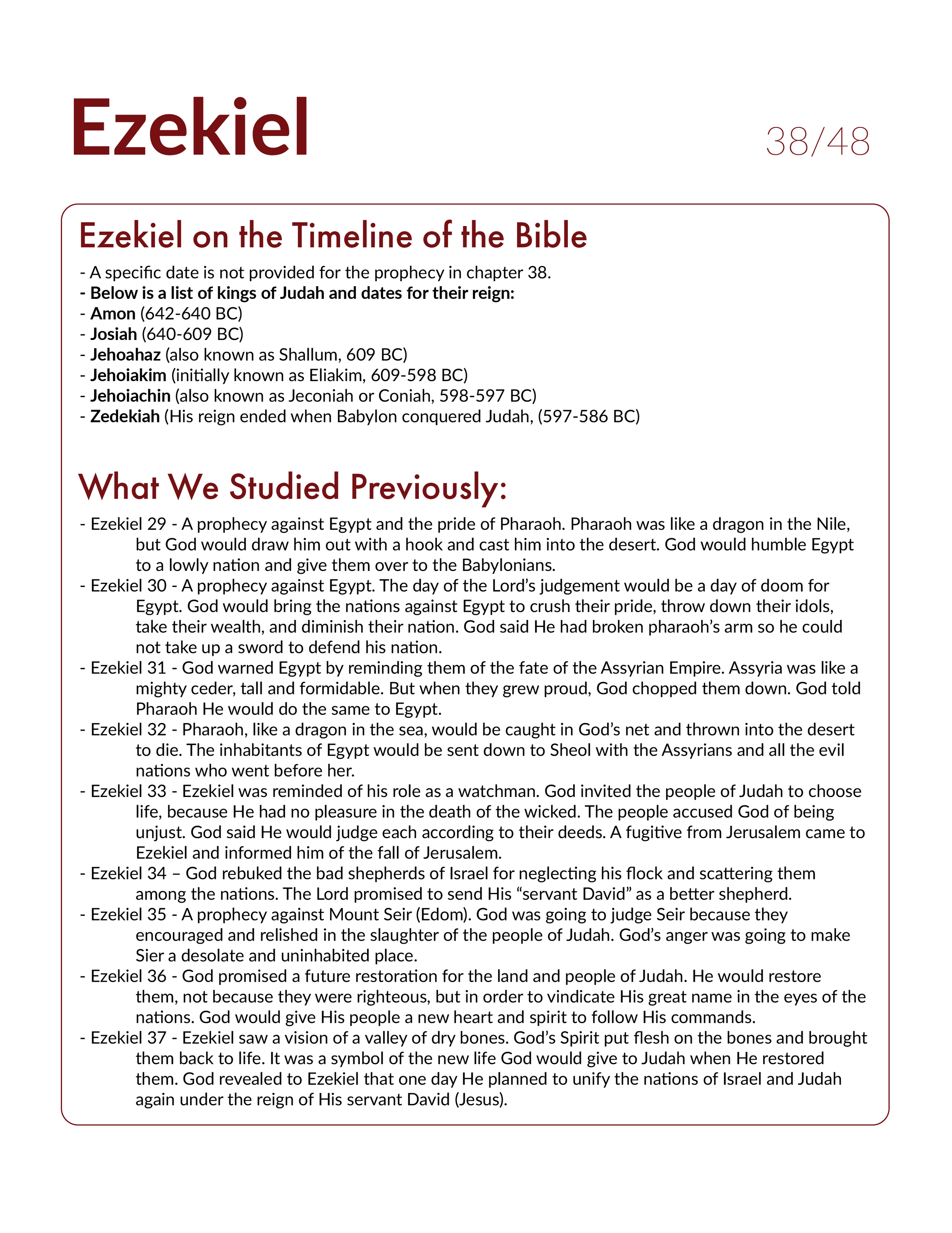 Ezekiel 38 Bible Study and Commentary