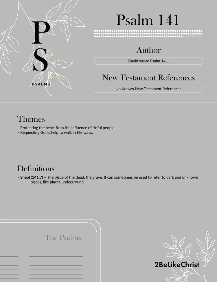Psalm 141 Summary