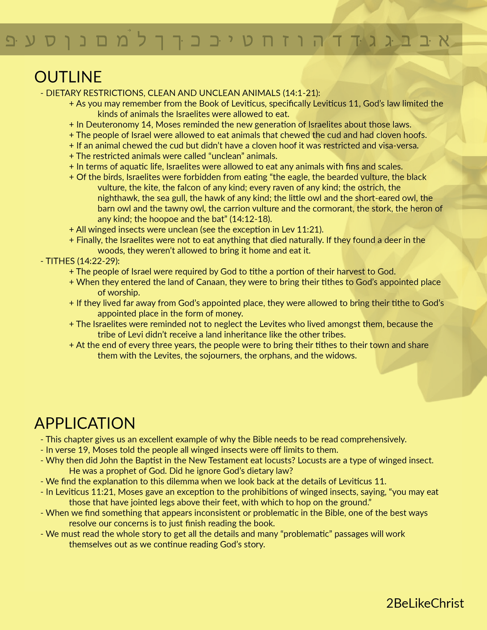 Deuteronomy 14 Summary Deuteronomy 14 Summary