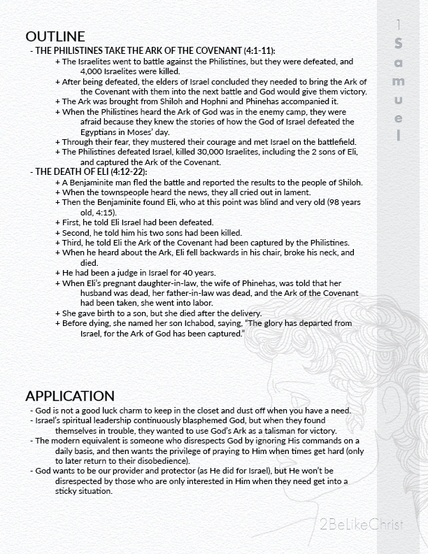 1 Samuel 4 Summary