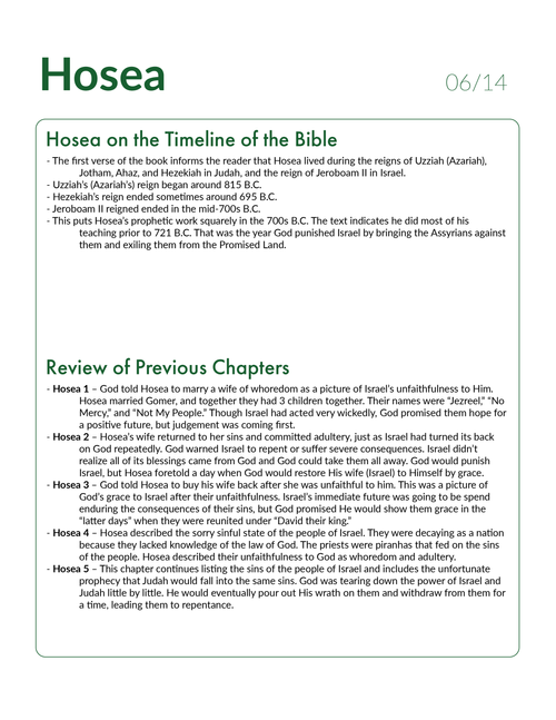 Hosea 6 - Bible Study, Explanation, and Application — 2BeLikeChrist