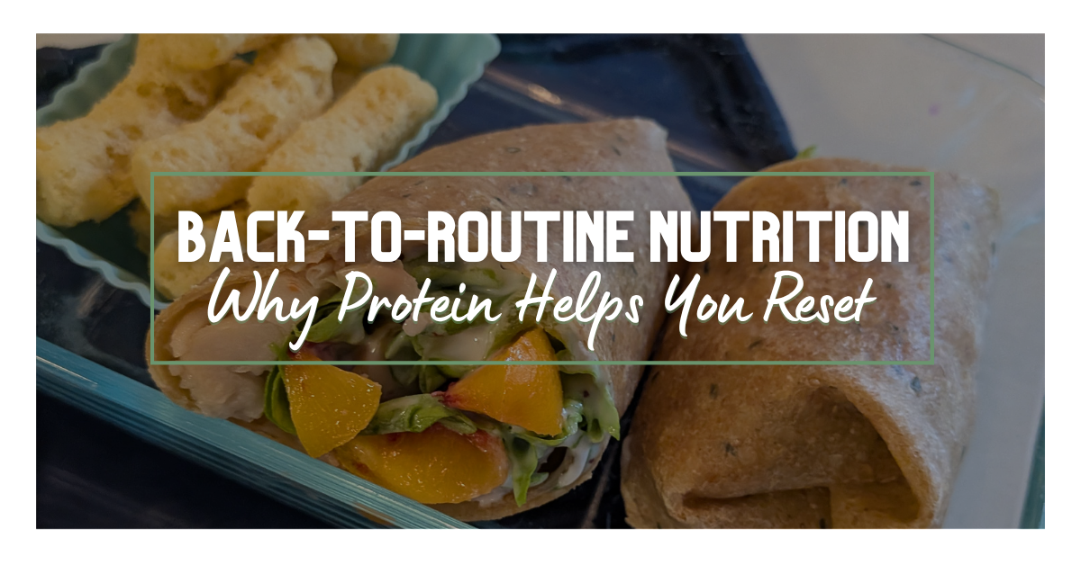 back-to-routine nutrition - high-protein wraps
