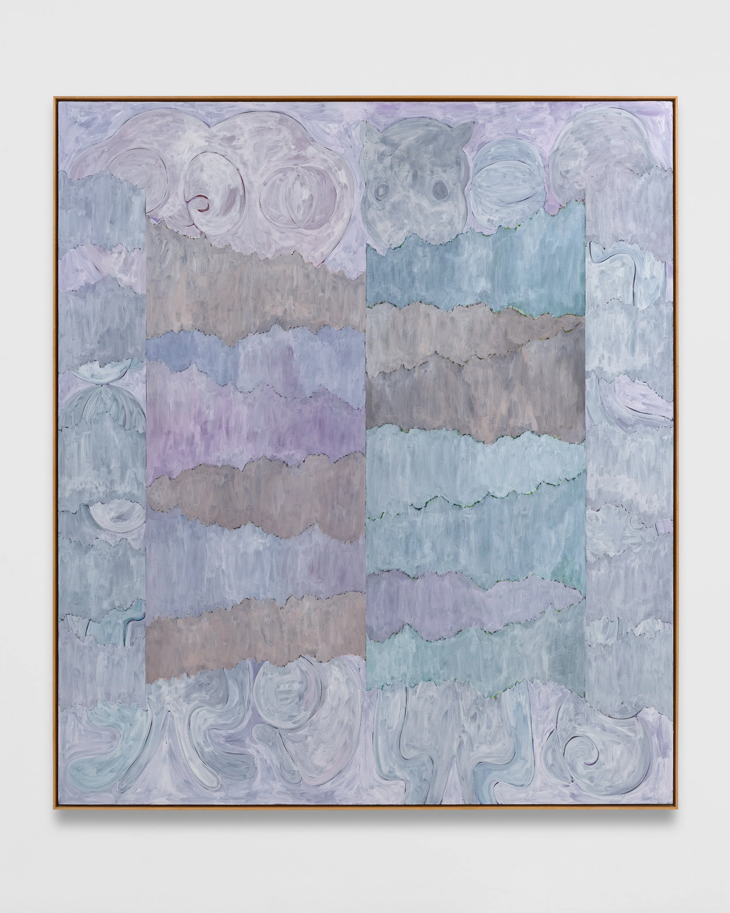 Off to Bed, 2025
acrylic on panel
81 ¼ x 71 ¼ inches framed