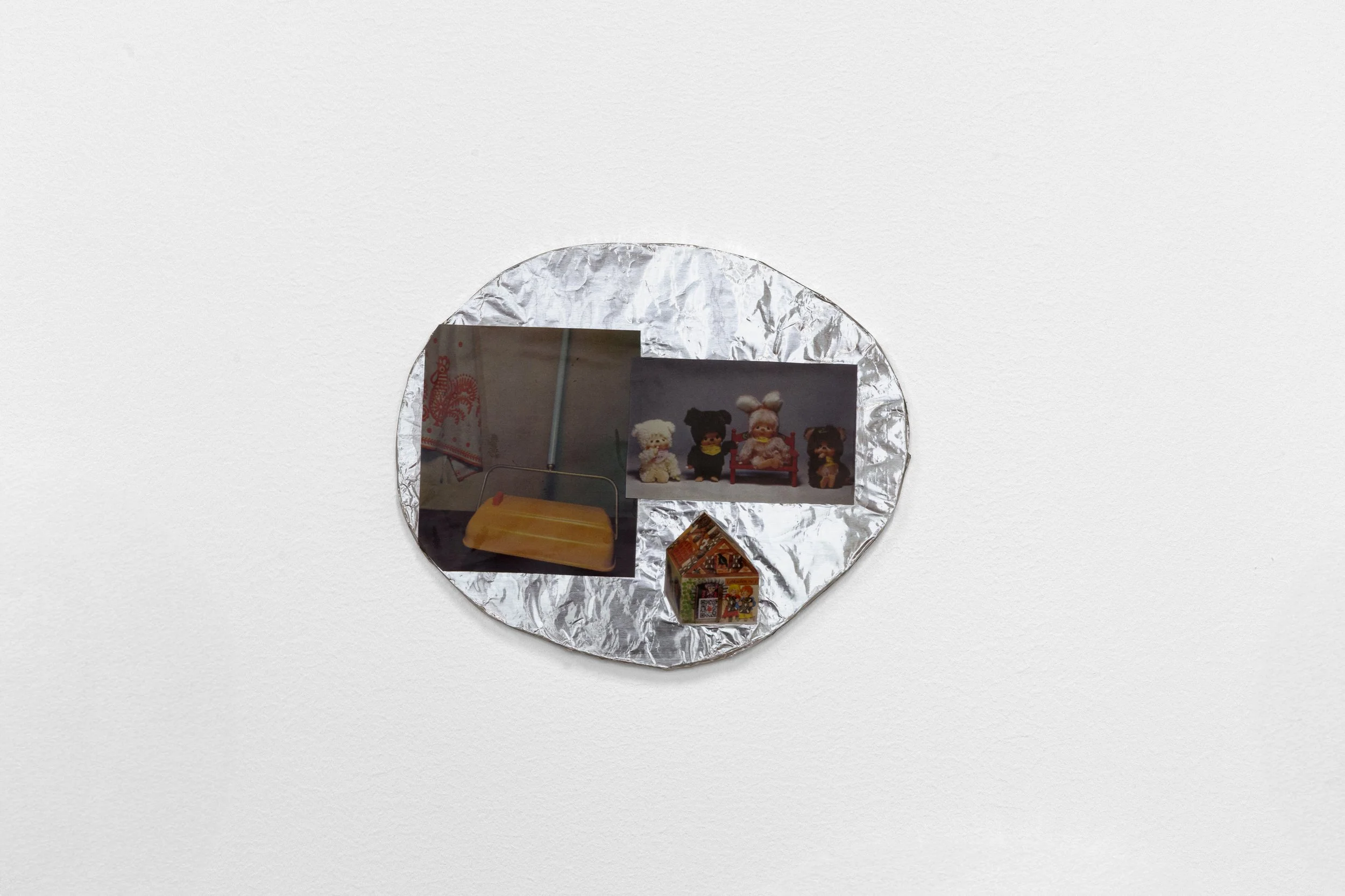 Veronica Gelbaum Untitled, 2026 collage on foil on cardboard 6 ½ x 5 ½ inches