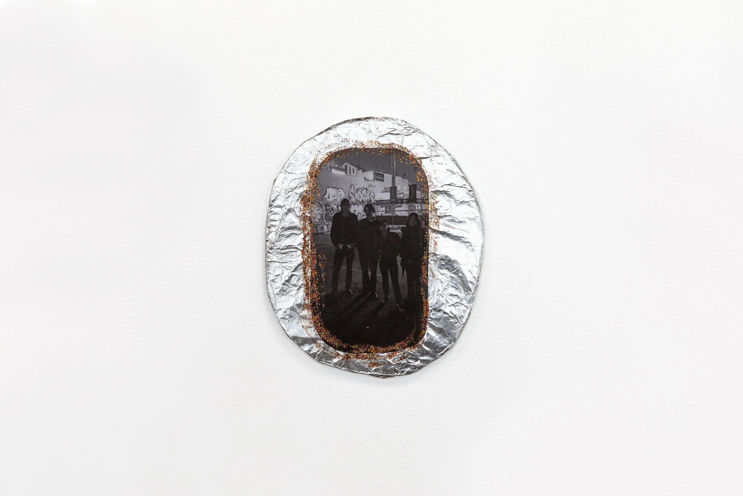 Veronica Gelbaum Untitled, 2026 collage on foil on cardboard 4 ¾ x 5 ½ inches