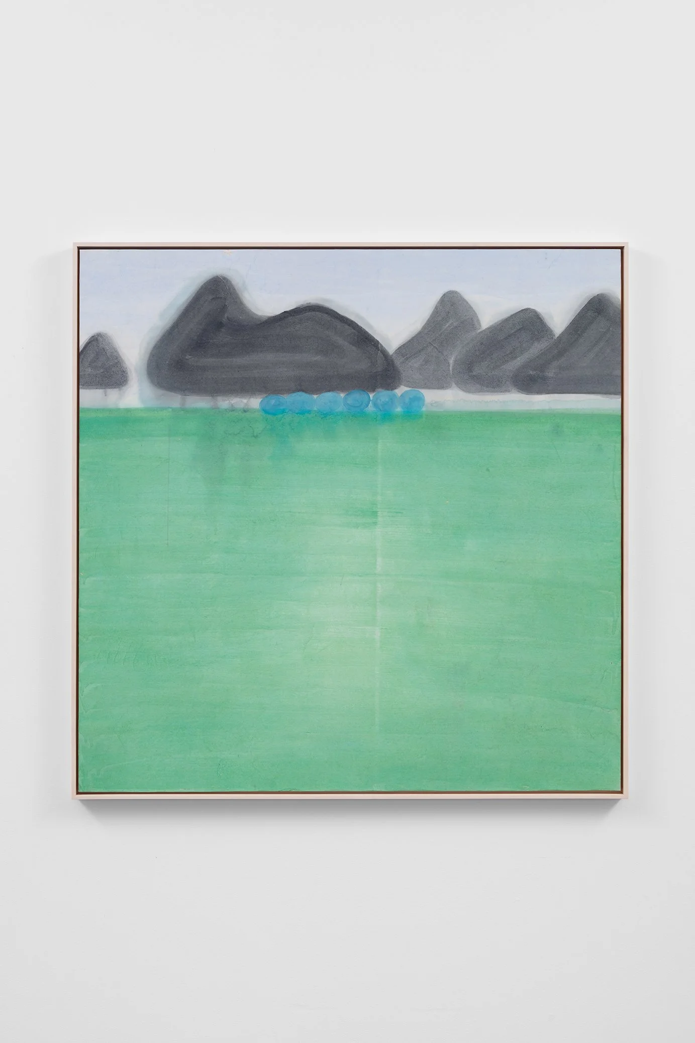 Banks ii, 2025
acrylic gouache, mineral pigments, and ink on rice paper
mounted on panel
51 x 49 inches framed