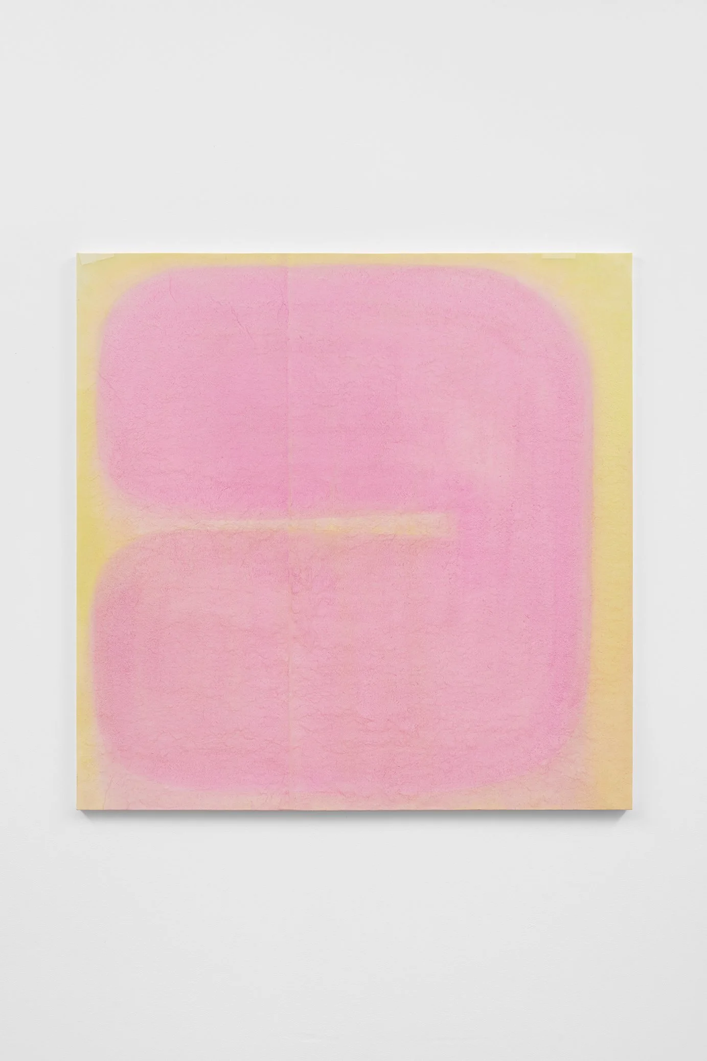Untitled, 2025
acrylic gouache, mineral pigments, and ink on rice paper
mounted on panel
48½ x 49 inches