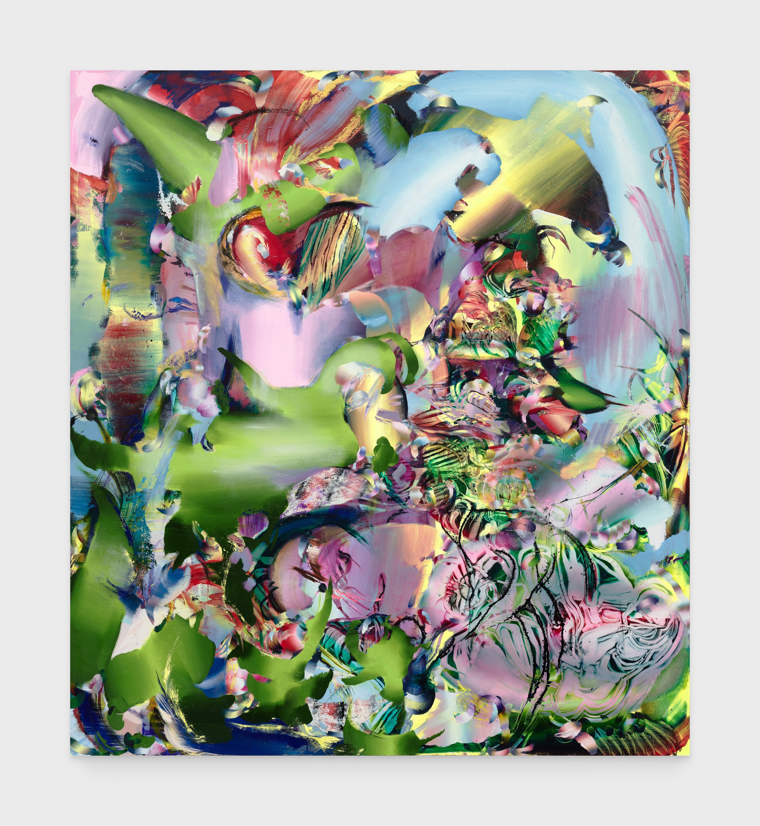 Lauren Quin  Berserker , 2025 oil on canvas 75 x 68 inches