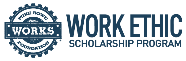Logo for Mike Rowe Works Foundation and Work Ethic Scholarship Program