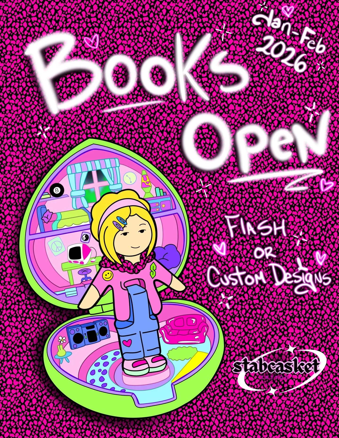 ✮⋆˙ BOOKS OPEN 2026 ₊˚⊹☆

✨ I&rsquo;m now taking bookings for January and February 2026! Pick from my flash or hit me with your idea for your custom tattoo! I specialize in vibrant nostalgia, pop culture and anime 💖

Slots fill up fast, so don&rsquo