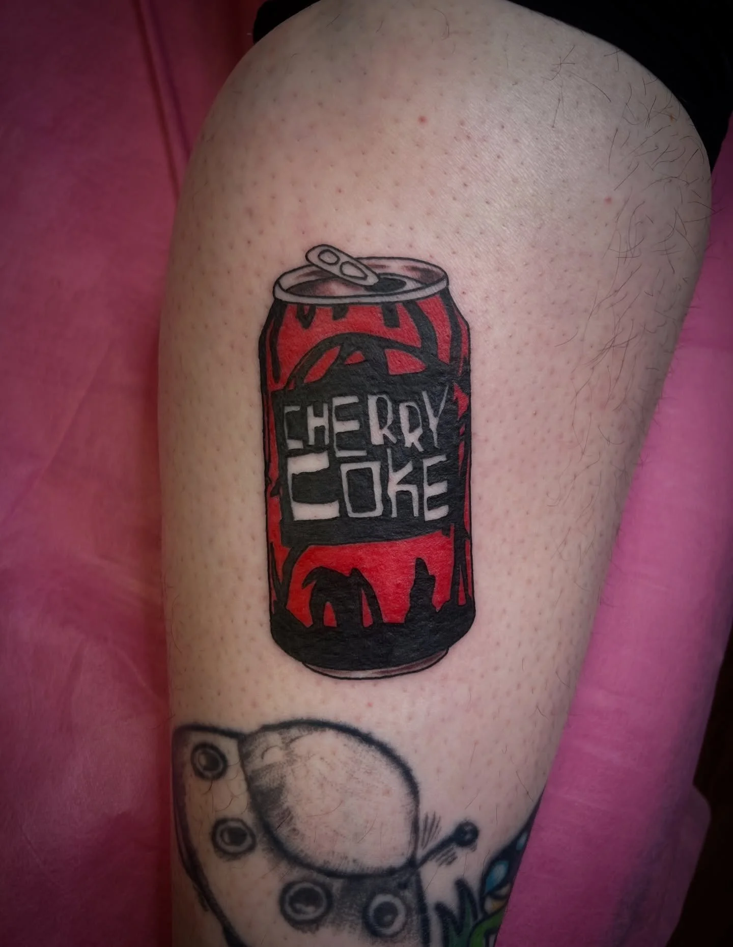 ⋆𐙚₊˚cₕₑᵣᵣy cₒₖₑ⊹🍒 

✨Thank you so much Allyson for getting the Cherry Coke can tattoo from my flash! Not only was it great I tattooed it on someone who also found this can design so aesthetically pleasing but it&rsquo;s cool that it also doubles as