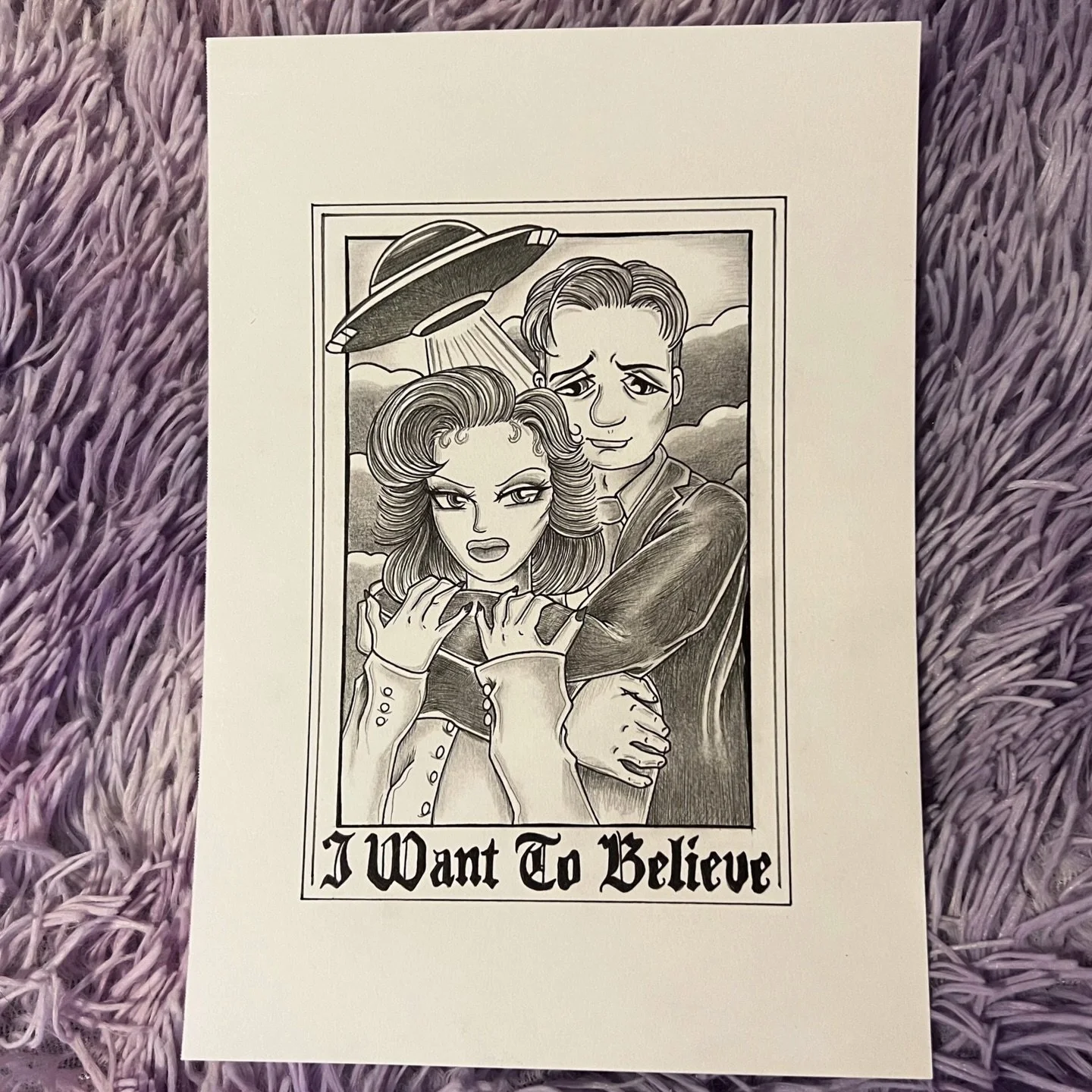 🛸༄␥ Mulder x Scully I made this week⋆｡&deg;✩

✨micron x graphite; plus some memes :3 👽

#xfiles #mulderandscully #foxmulder #danascully #chicagoartists