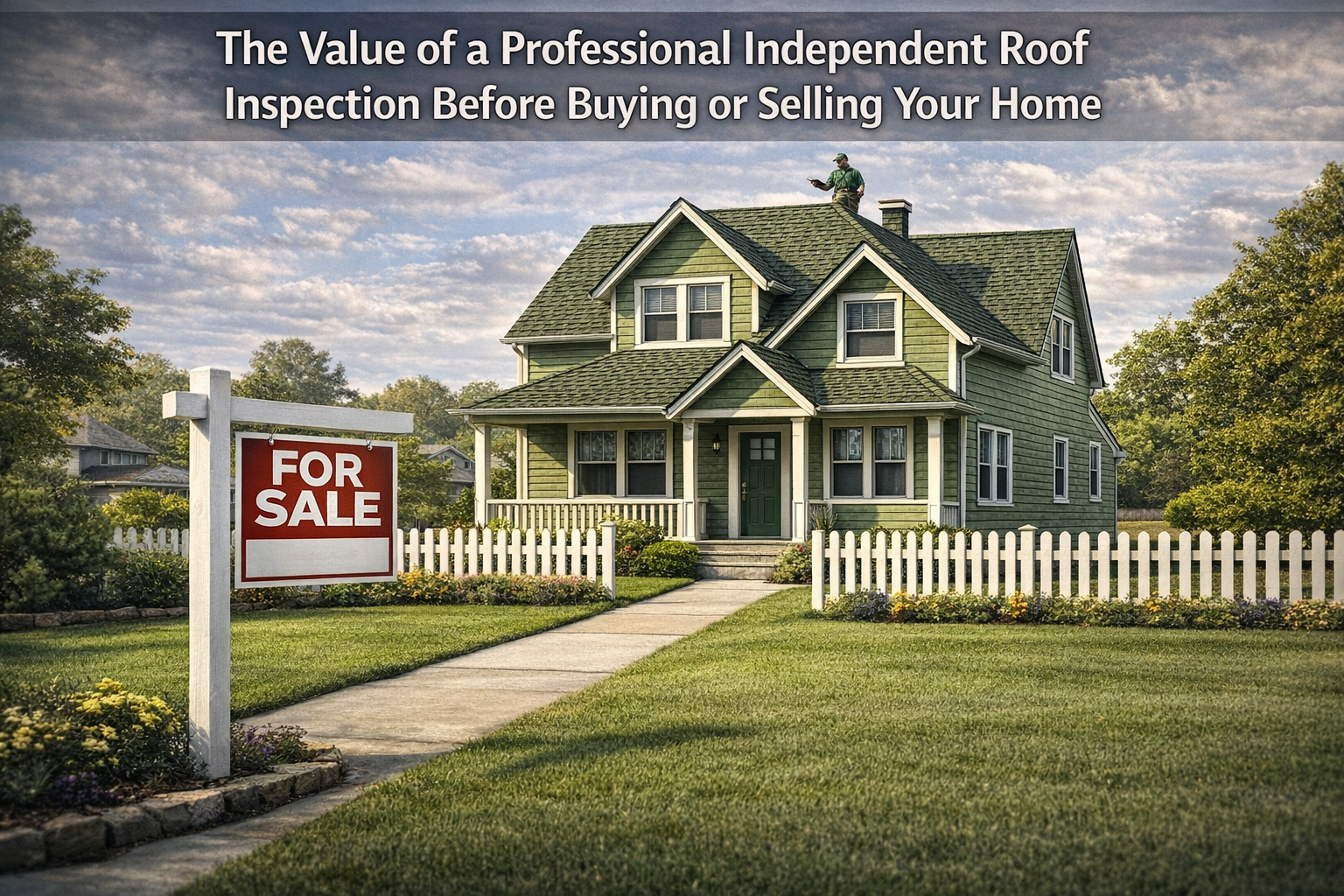 The Value of a Professional Independent Roof Inspection Before Buying or Selling Your home.