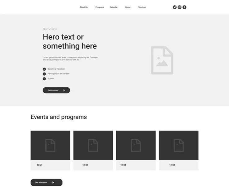 Sample Digital Wireframe