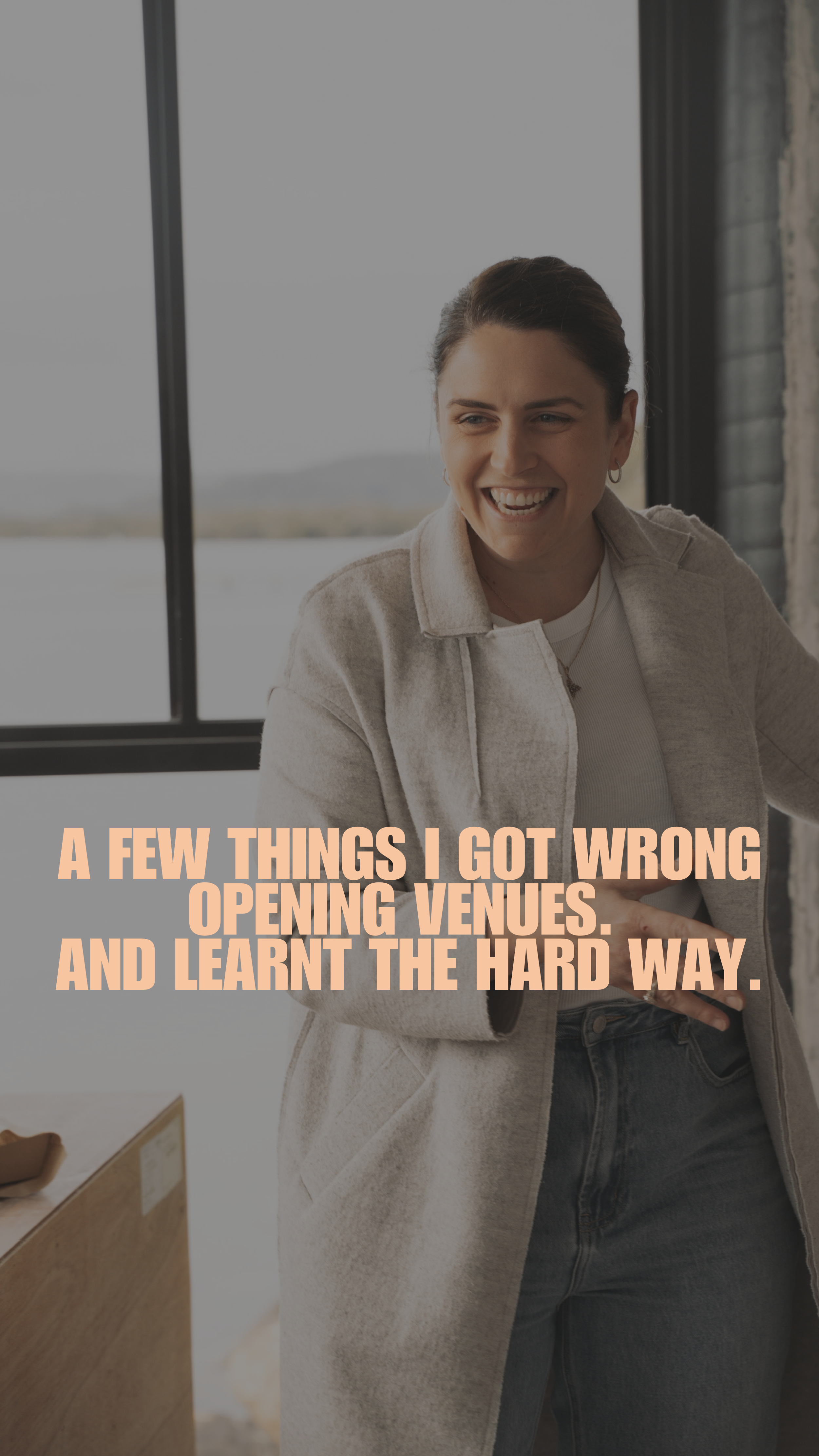 A few things I got wrong opening venues. And learnt the hard way. 