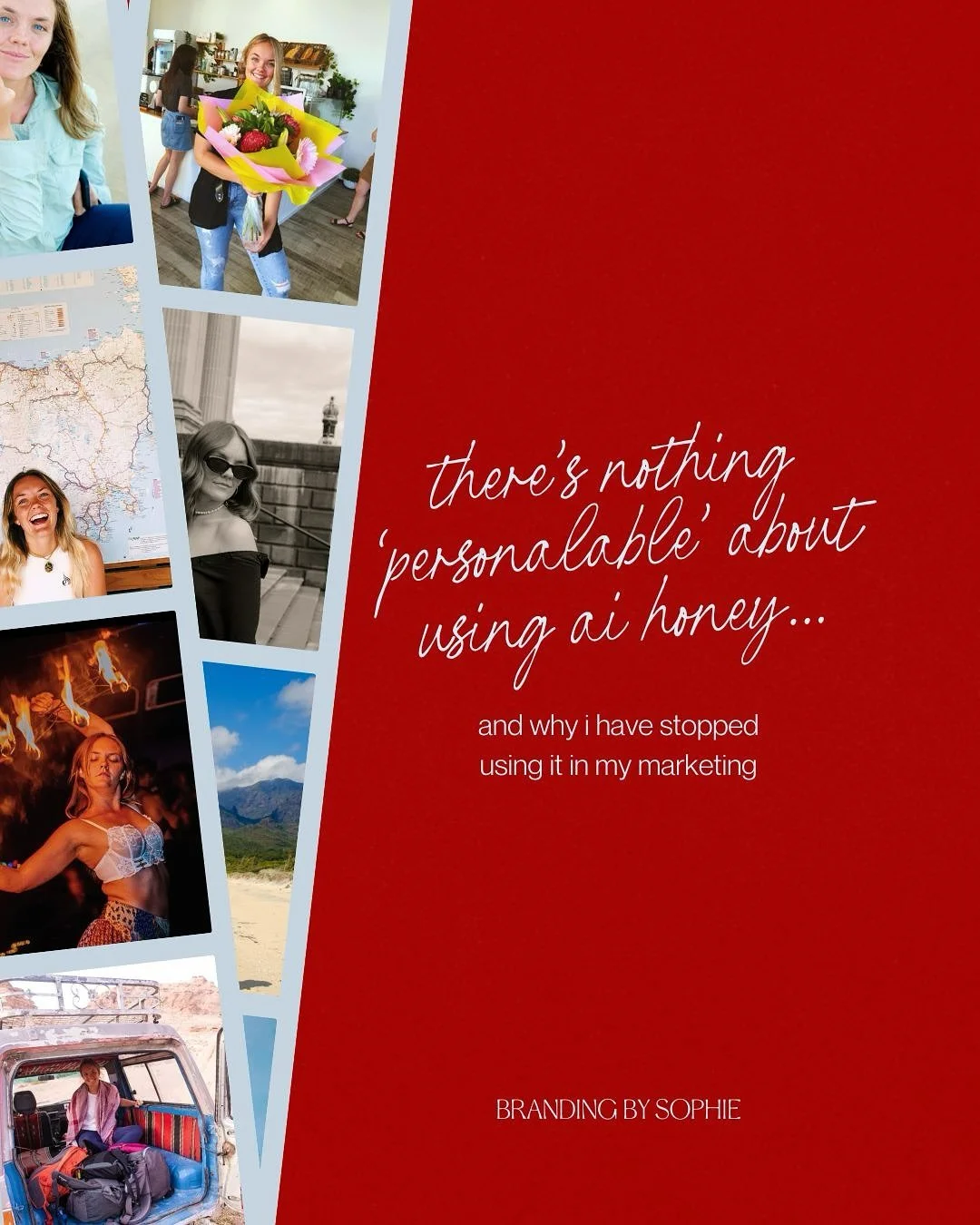 I&rsquo;m breaking up with ai and it feels really freaking good. 

For so long I was using AI to write my emails and Instagram posts, thinking it was &lsquo;saving me so much time&rsquo;. But in truth, it was actually just cock blocking me from letti