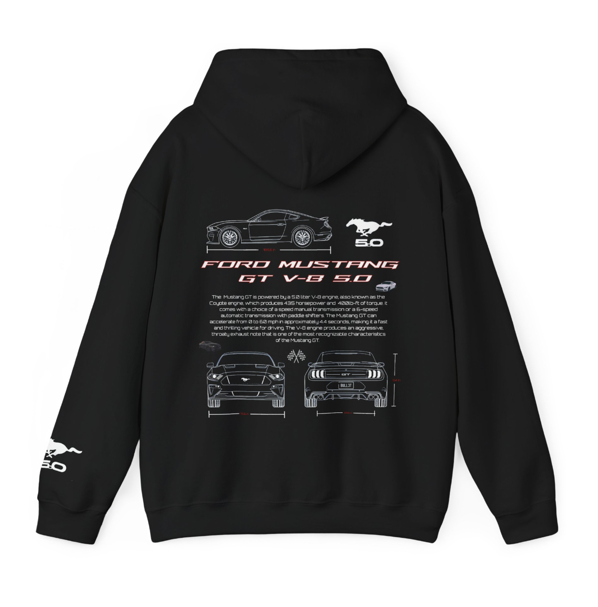 MUSTANG GT 5.0 SMILE MILES HOODIE — Caitlin & Co. Boutique