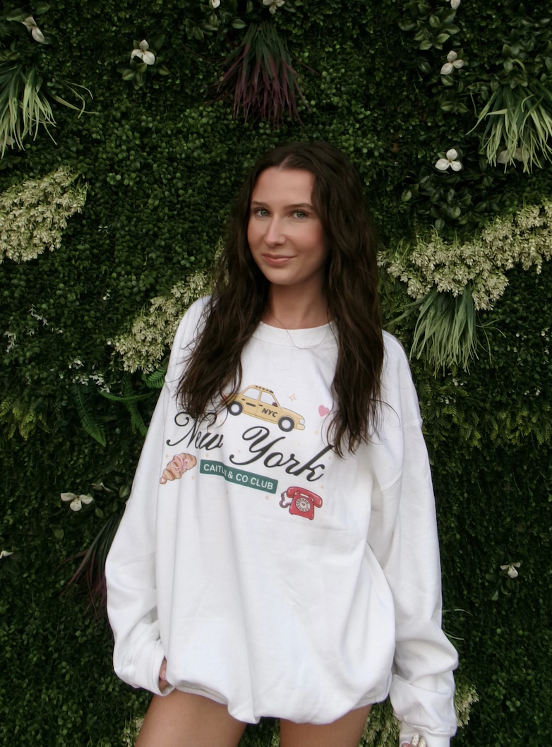 WHITE NEW YORK CITY SWEATSHIRT