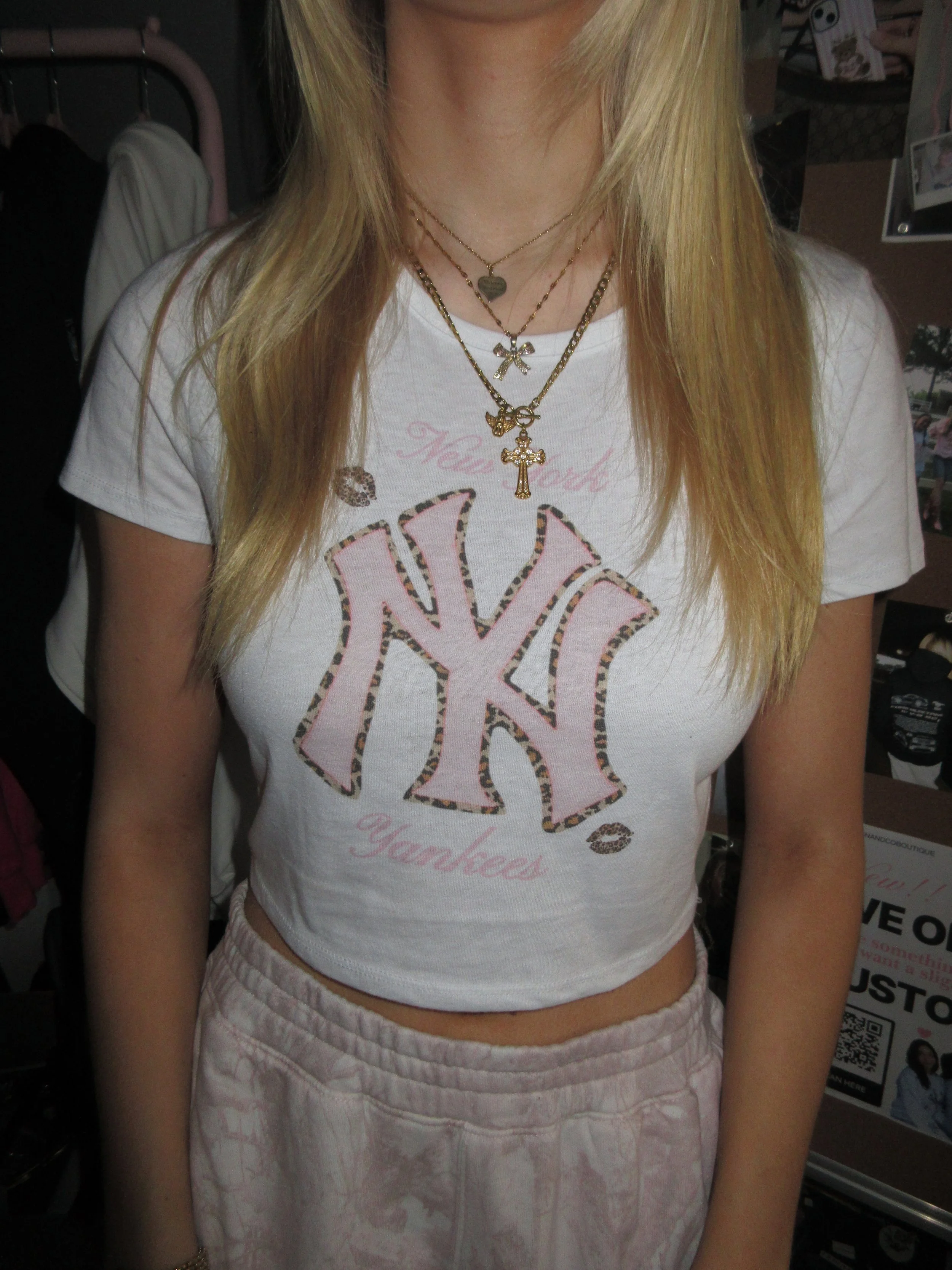 GLAMOUR NEW YORK CHEETAH BABY TEE