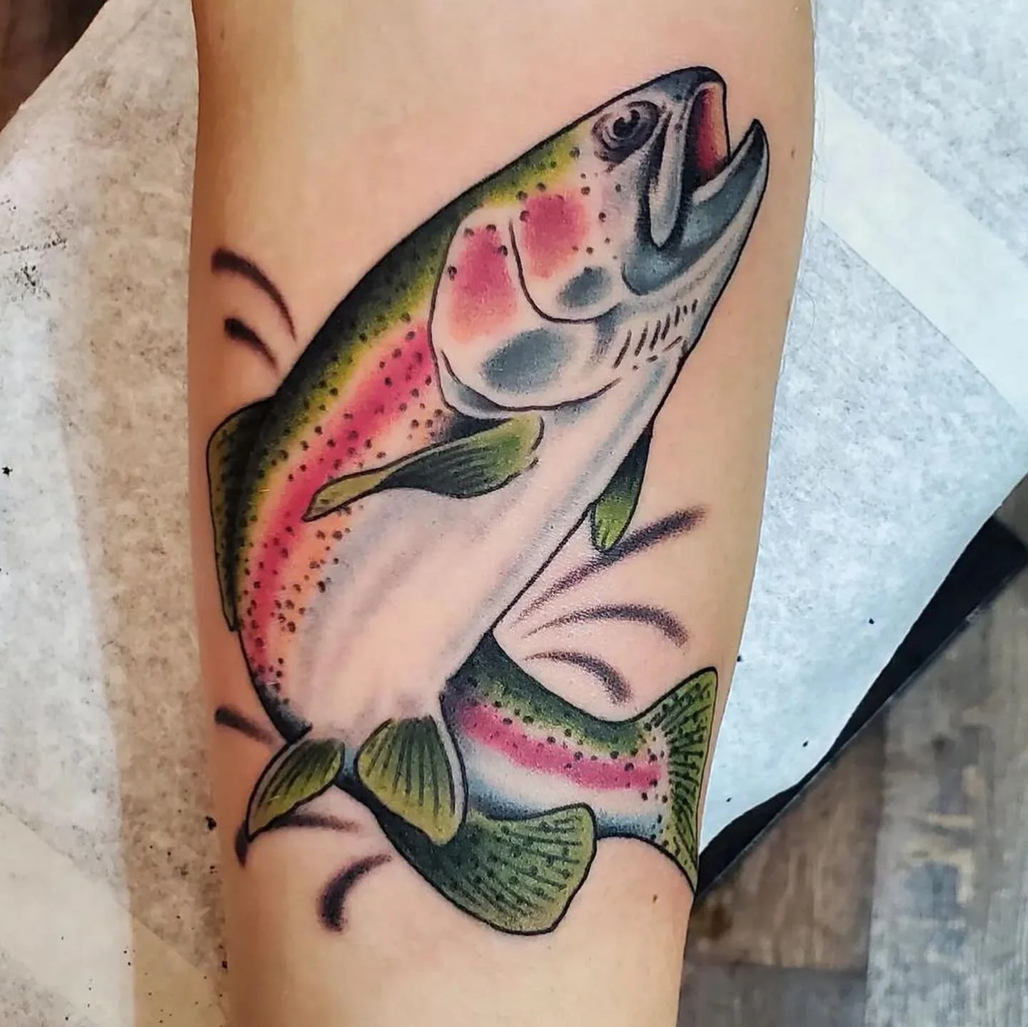 Rainbow Trout Tattoo
