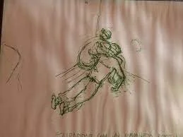 Villa Grimaldi, torture and extermination site during the military dictatorship in Chile
(Image, prisoner sketch)