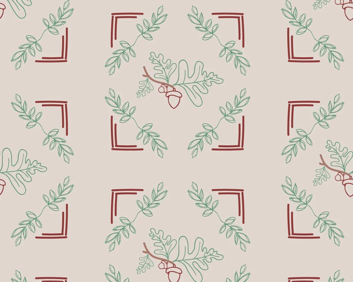 Oak Leaf Tiles in Birch