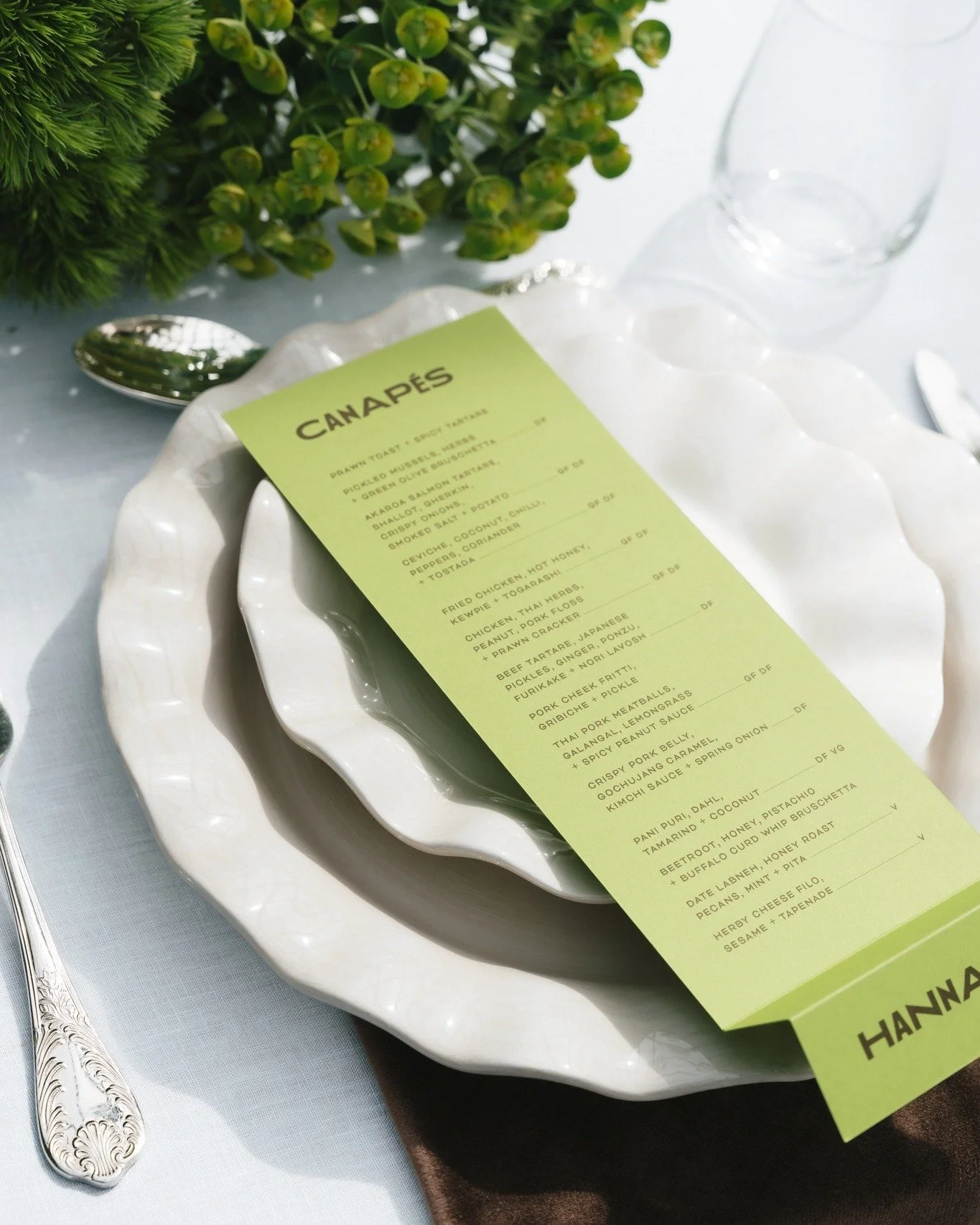 Custom menus for this lovely event. @nobiggie.food tasting for the upcoming wedding season 😋
~
 #inkertinker #inkertinkerweddings #weddingmenu #customstationery