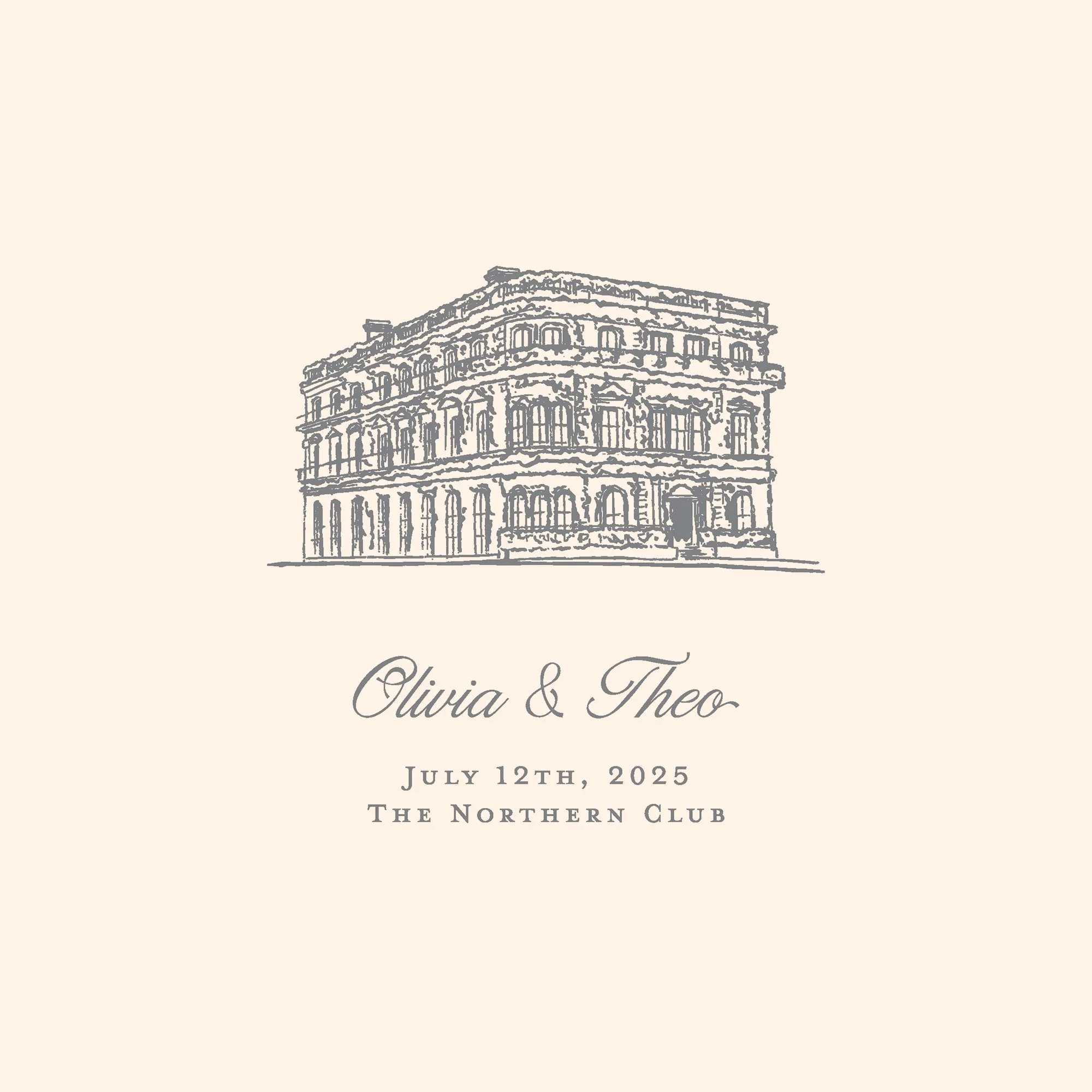 A very pretty building to draw by hand with all the lovely vines! Beautiful inner city wedding at @northernclubnz ✨
~
Wedding venue sketch / Custom illustration
#inkertinkerweddings