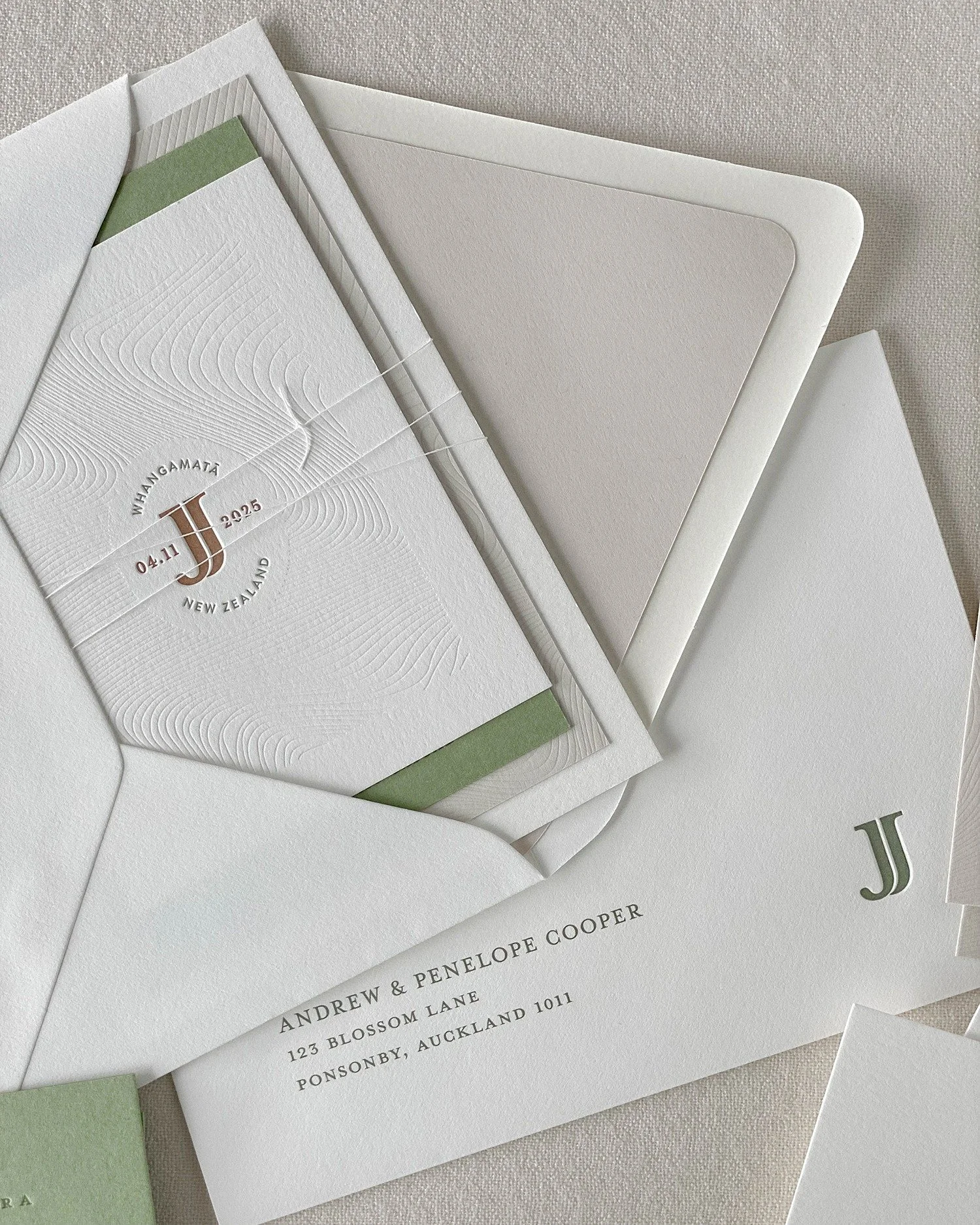 The beauty of paper and letterpress 🤍
~
Inker Tinker Weddings / Custom Wedding Invitations / Letterpress Printer / New Zealand Weddings