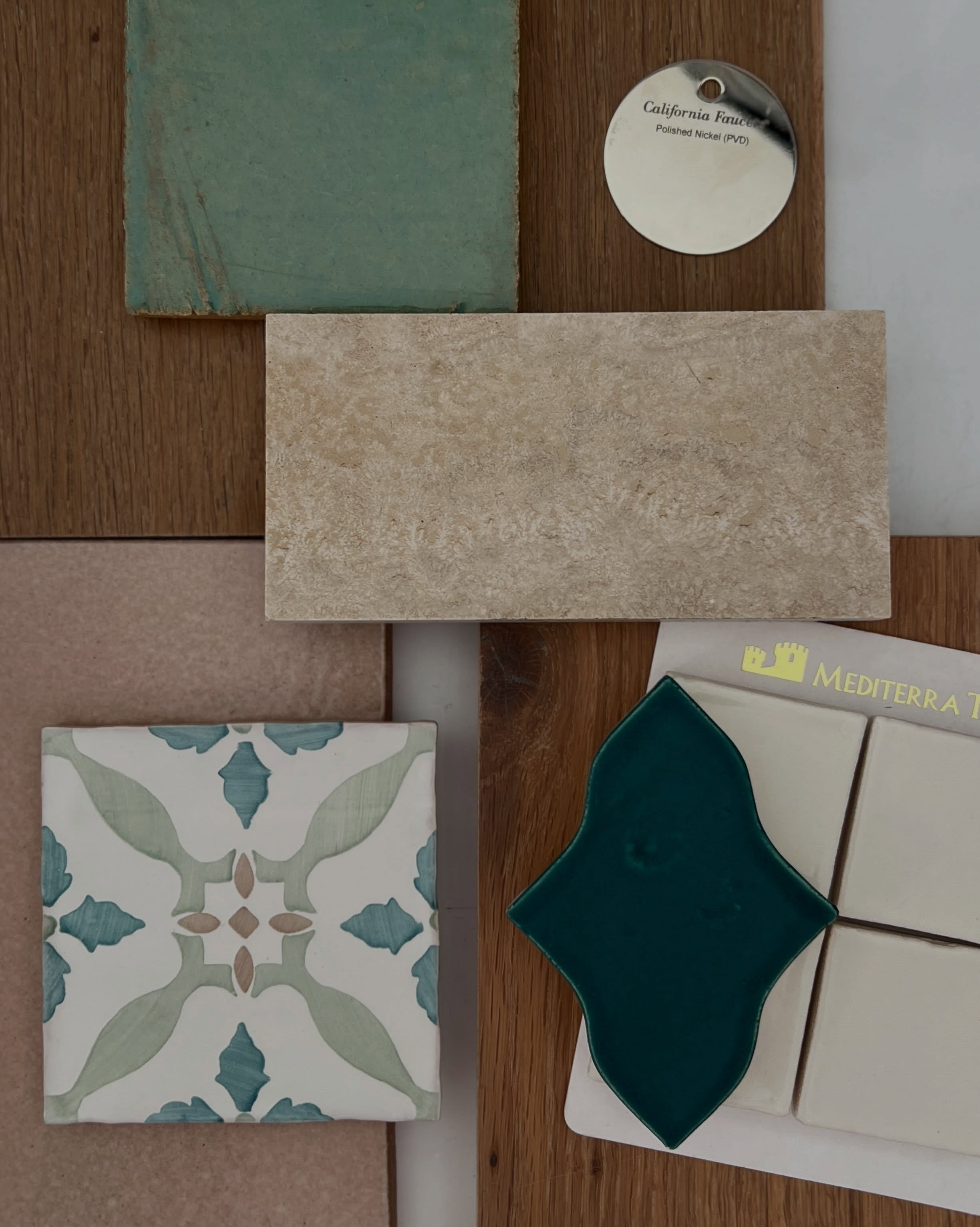 Interior palette for a Spanish ADU in Atwater Village. 
____
#laurenwarnerarchitect #losangelesarchitect #ladesign #losangelesadu #aduarchitecture