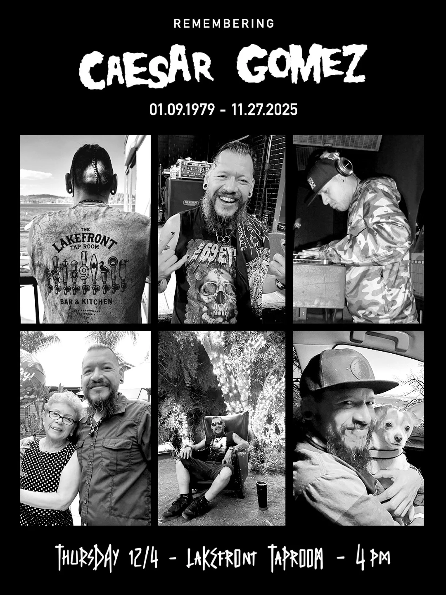 😔 It is with great sadness &amp; sorrow that we have to announce the passing of our dear friend, team member &amp; brother, Caesar Gomez. This has been very difficult &amp; unexpected for all of us. He was part of the original opening crew &amp; has