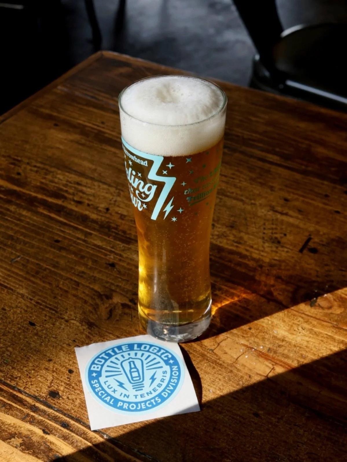 🍻 Ditch the Tax Day blues with a pour of perfection! This month, we&rsquo;re celebrating #TapTakeover with @bottlelogicbrewing, featuring four of their iconic beers: 

- Hanamachi (Japanese rice Lager)
- Fuzzy Logic (Hazy peach IPA)
- Dark Star Nove