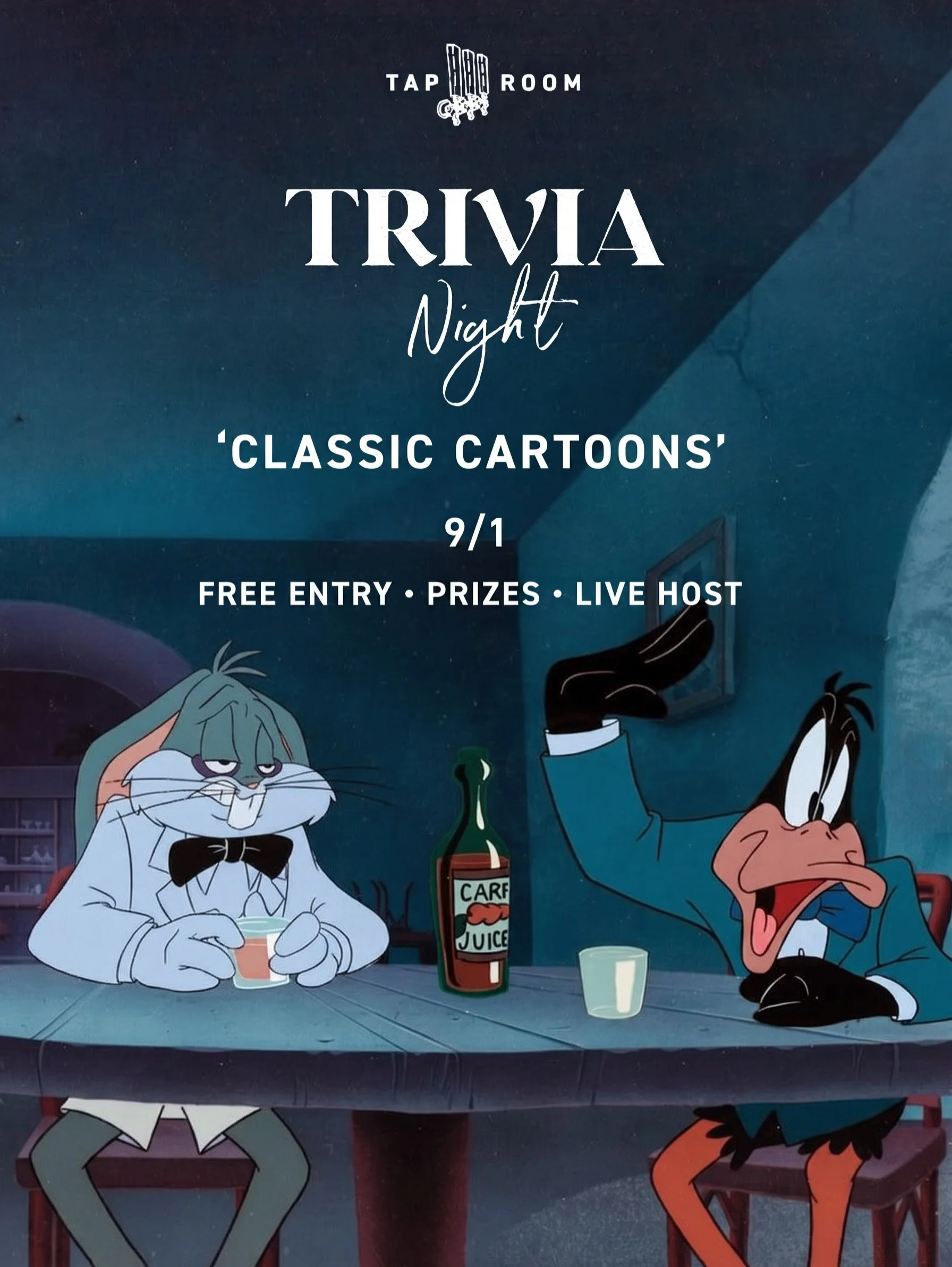 💡 Trivia Night starts soon! Think you know your Classic Cartoons? Come prove it!

🏁 Sign-up starts at 5:30 PM | Game starts at 6:00 PM
🎟️ Free entry, gamecards provided, and prizes for the top teams!

🗓️ Can&rsquo;t make it tonight? We host #Triv